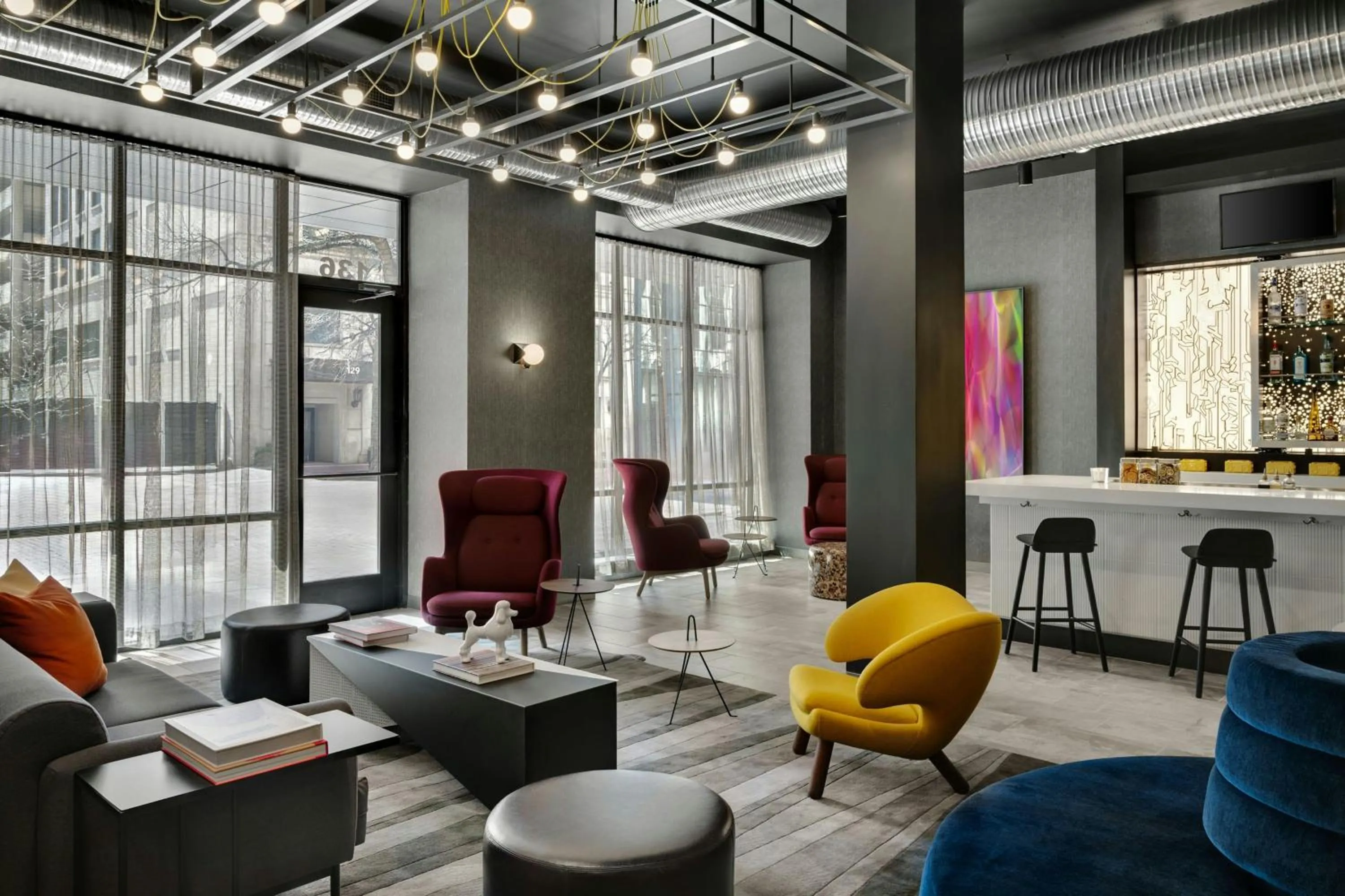 Lobby or reception in Aloft Indianapolis Downtown