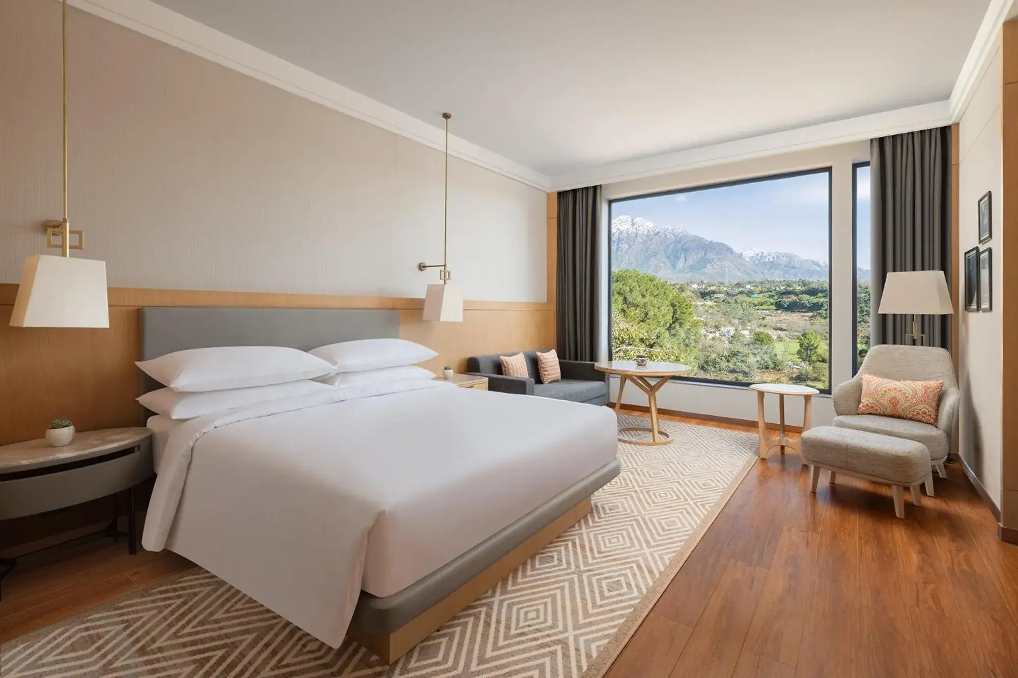 Premium, Guest room, 1 King, Shrine view, Mountain view, Balcony in Katra Marriott Resort & Spa Premium, Guest room, 1 King, Shrine view, Mountain view, Balcony in Katra Marriott Resort & Spa