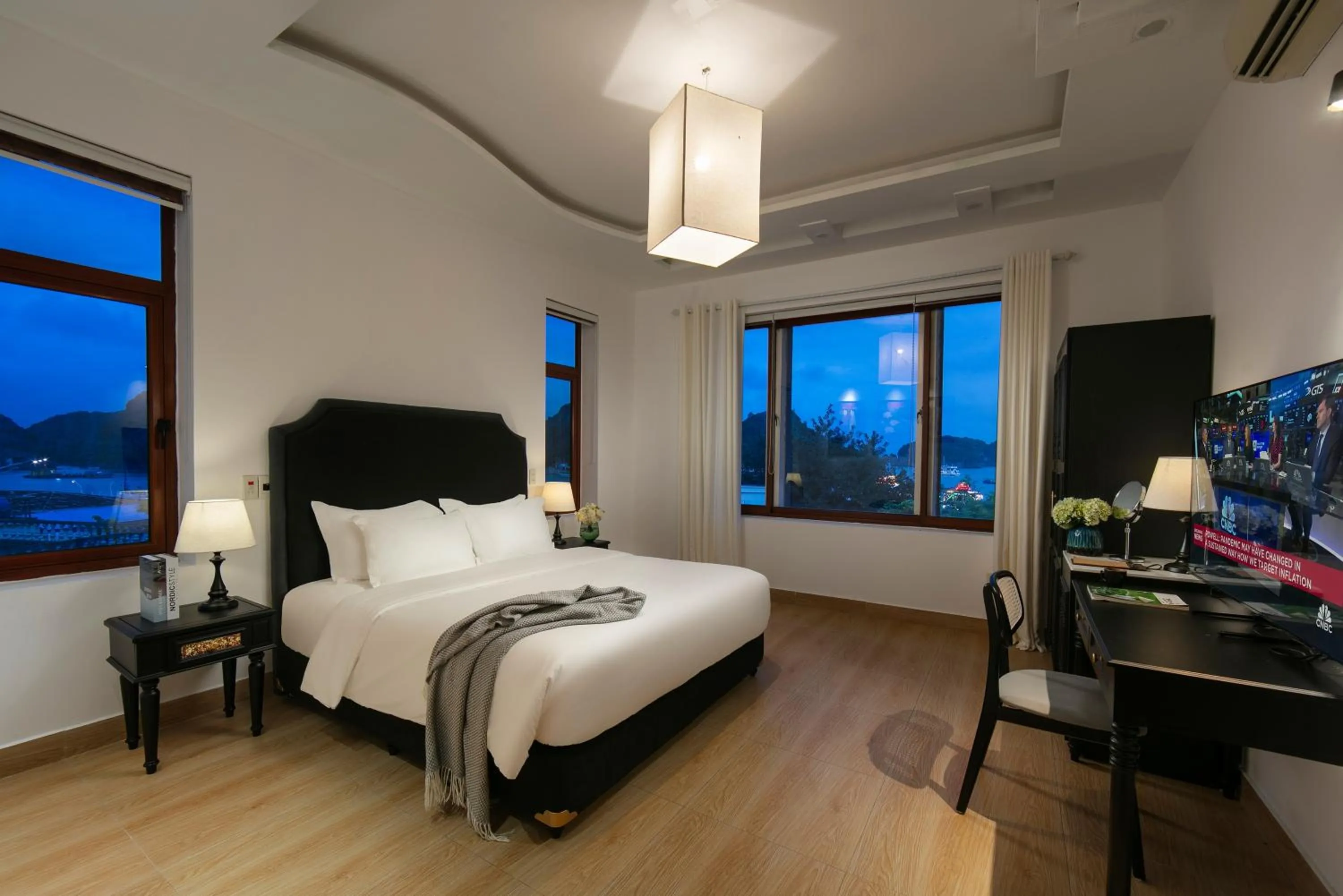 Bedroom, Bed in Maison Cat Ba Bay View Villa