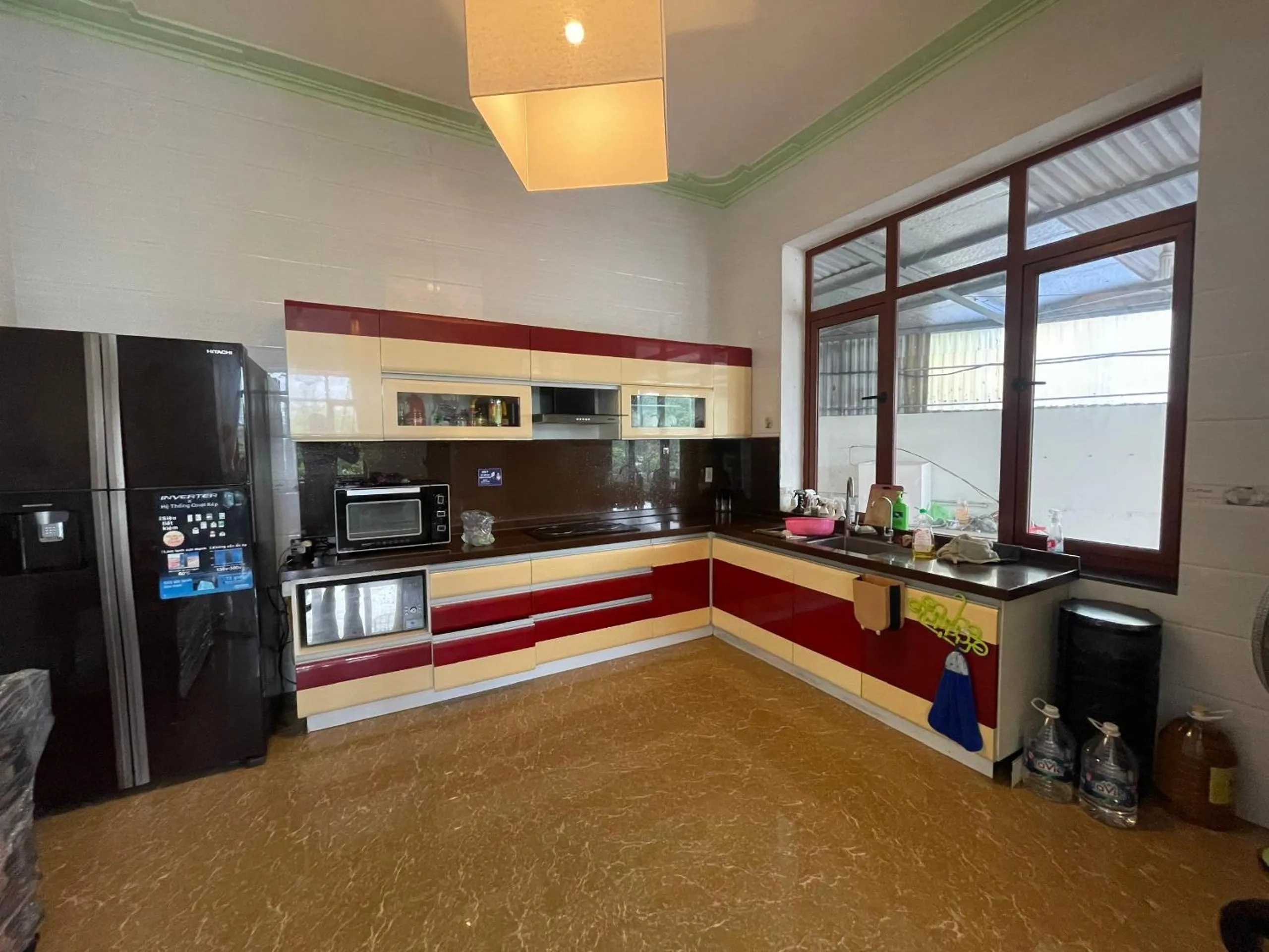 Communal kitchen in Maison Cat Ba Bay View Villa
