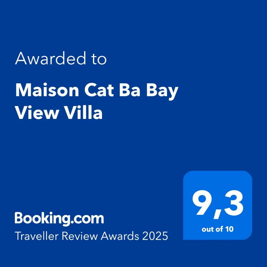 Certificate/Award in Maison Cat Ba Bay View Villa