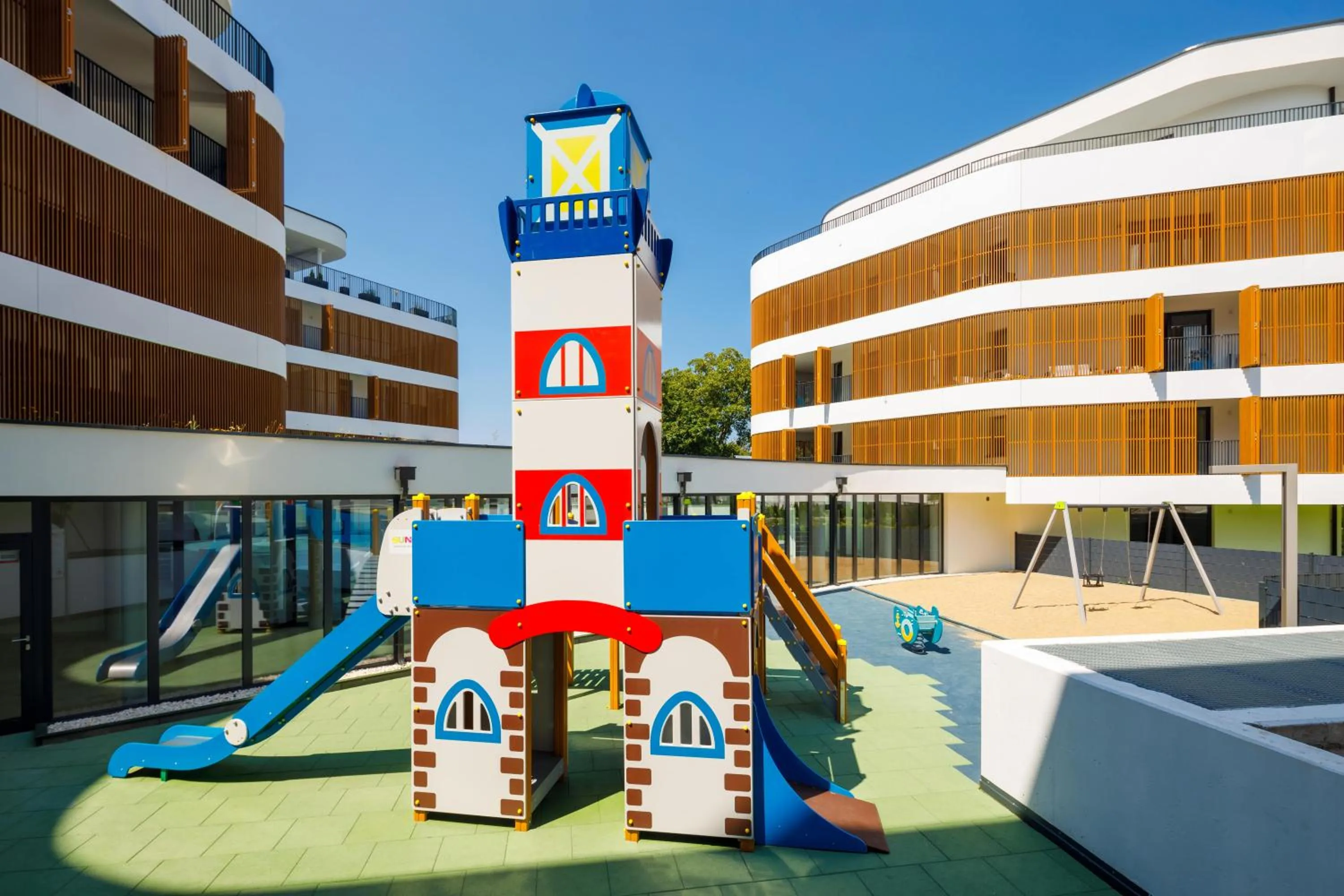 Children play ground in Baltic Waves Resort by PI Apartments - Official Operator