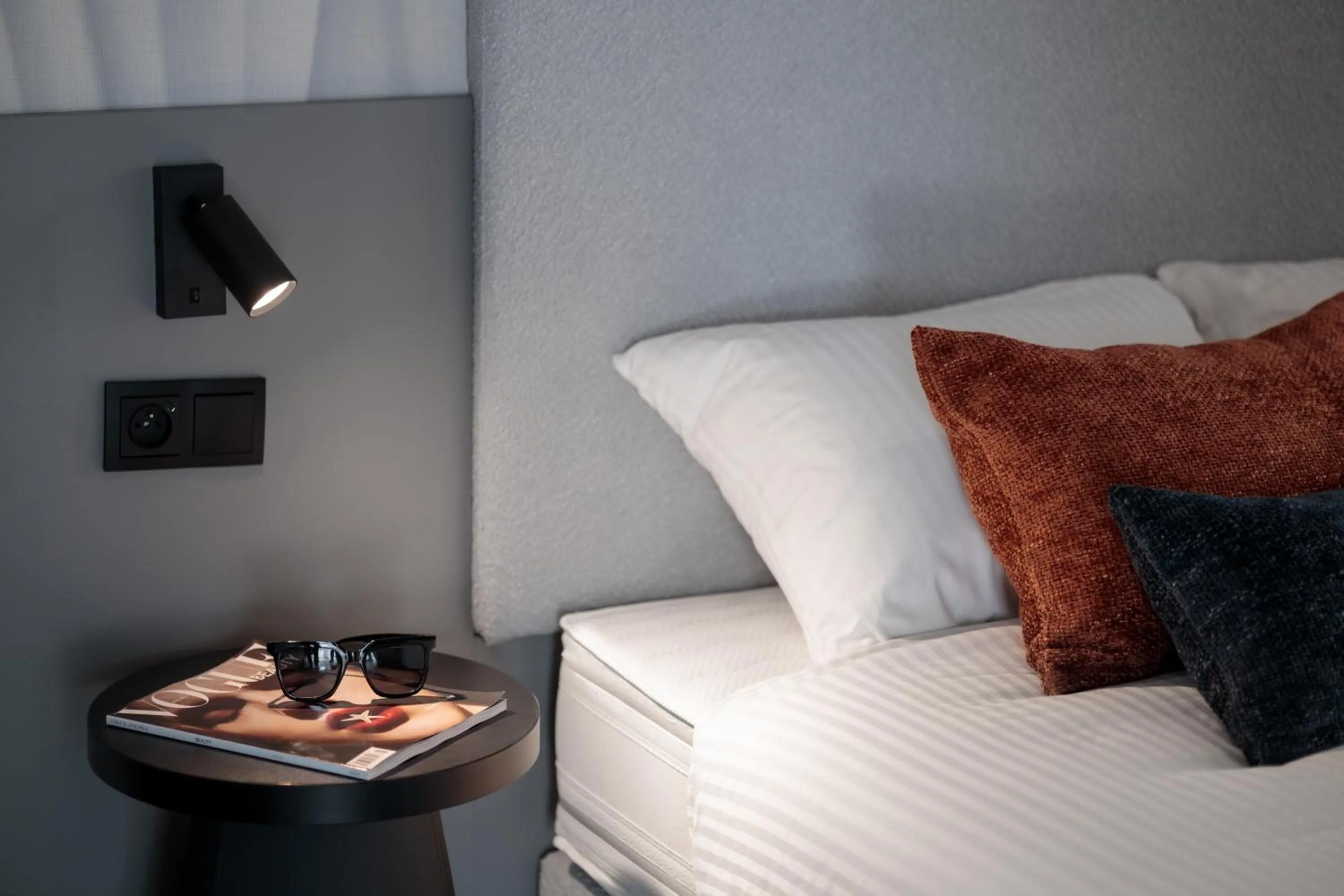 Bedroom, Bed in Baltic Waves Resort by PI Apartments - Official Operator