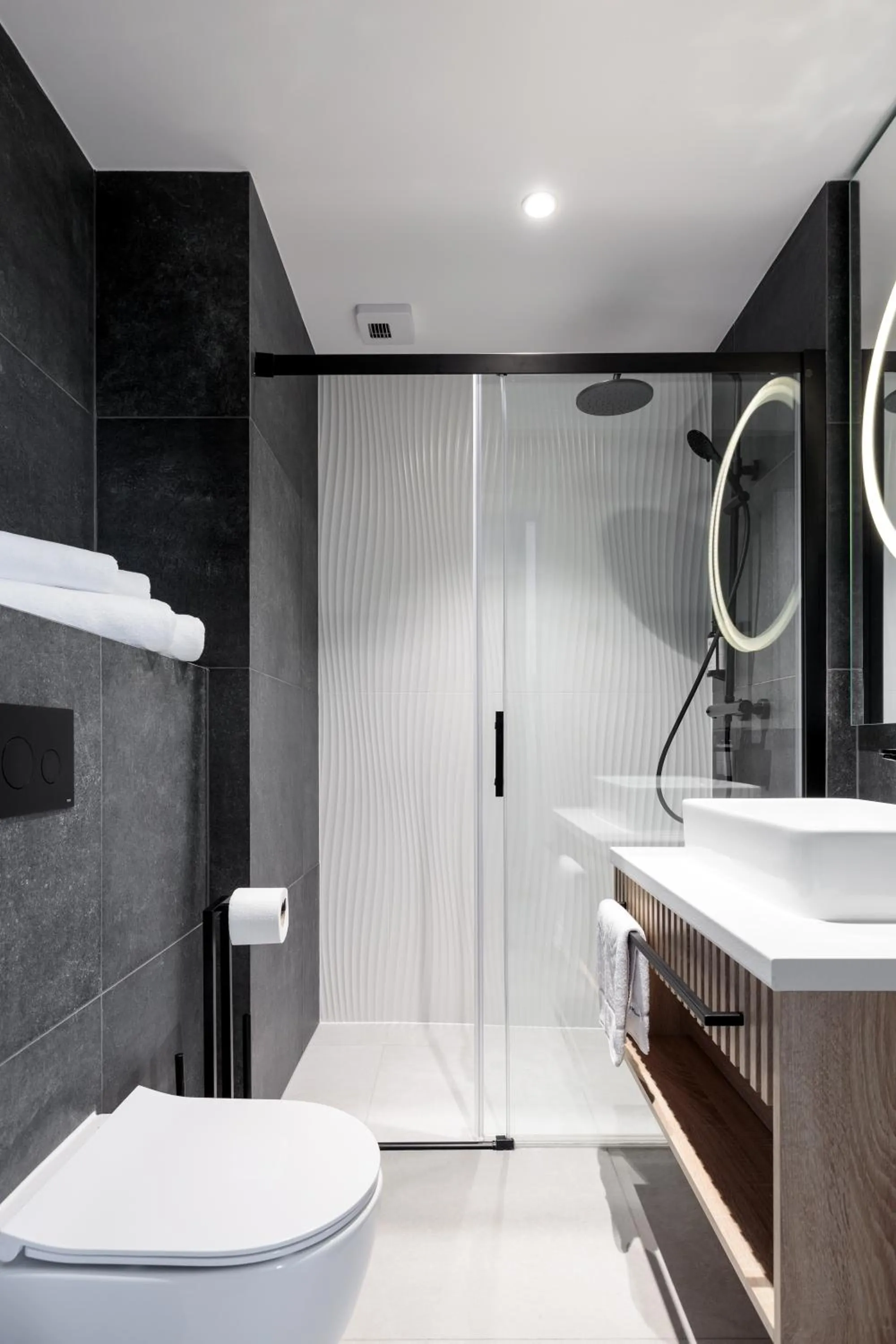 Bathroom in Baltic Waves Resort by PI Apartments - Official Operator