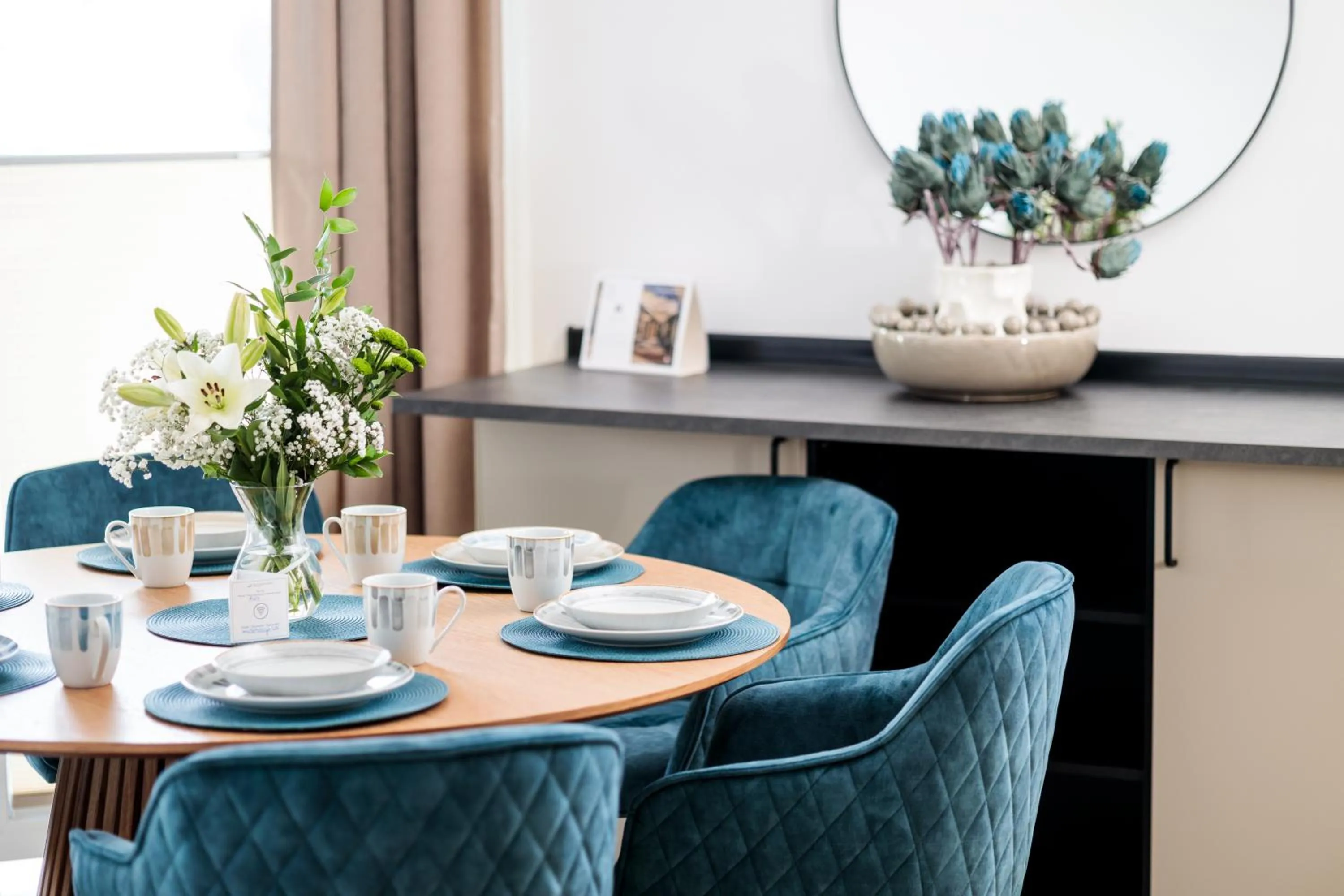 Dining area in Baltic Waves Resort by PI Apartments - Official Operator