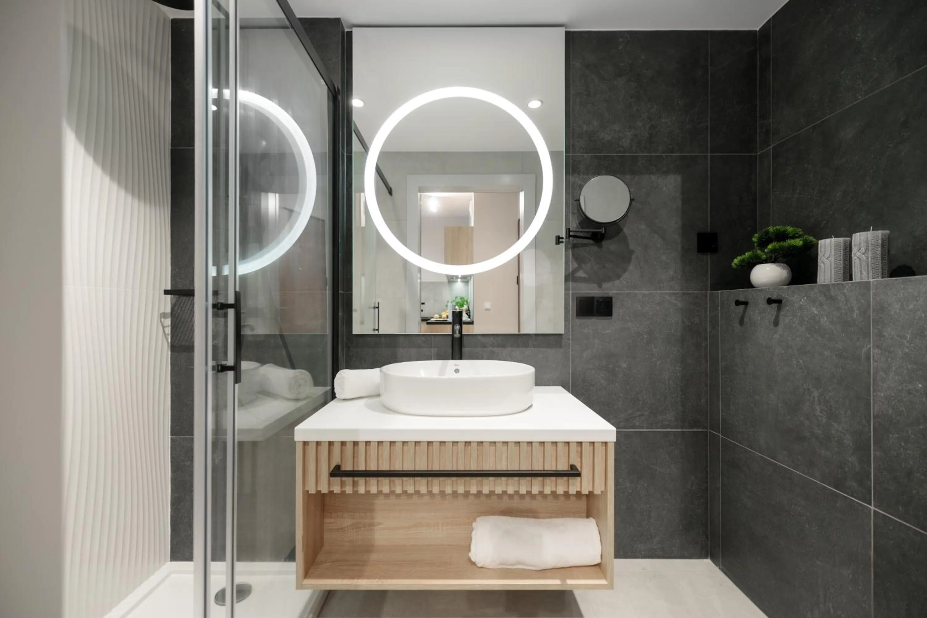 Bathroom in Baltic Waves Resort by PI Apartments - Official Operator