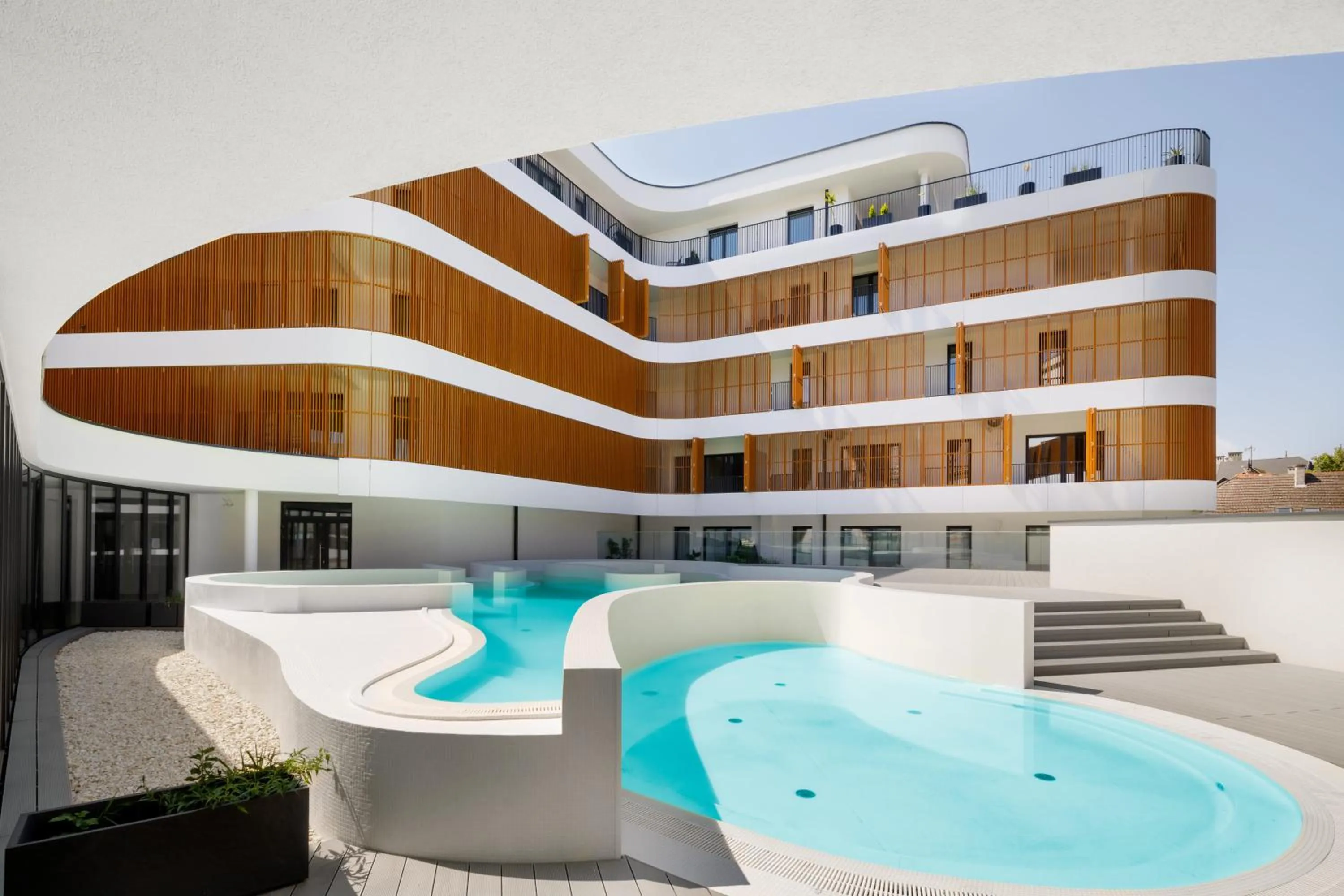 Swimming pool in Baltic Waves Resort by PI Apartments - Official Operator