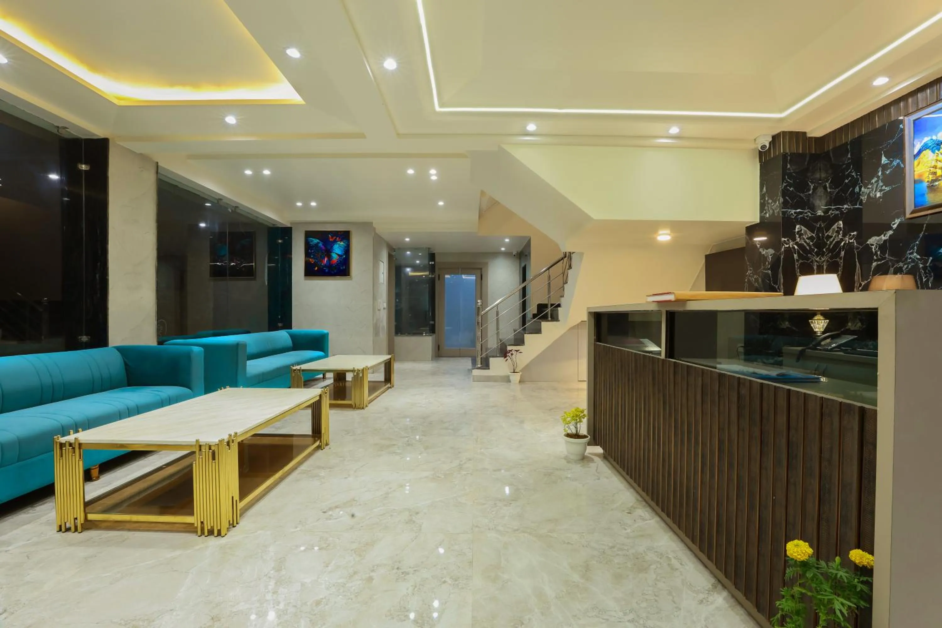 Lobby or reception in OPO Hotel Dior,Delhi Airport