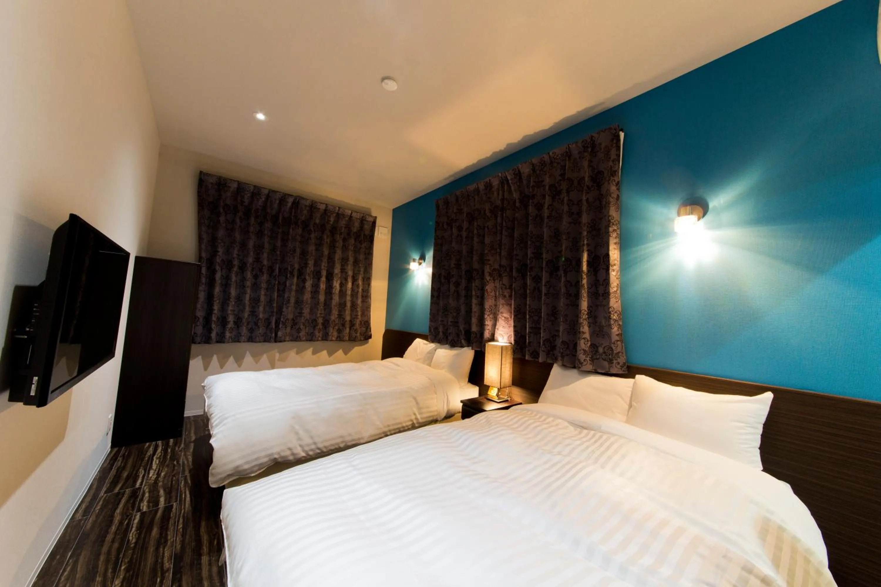 TV and multimedia, Bed in AIRAIKUHOTEL kagoshima