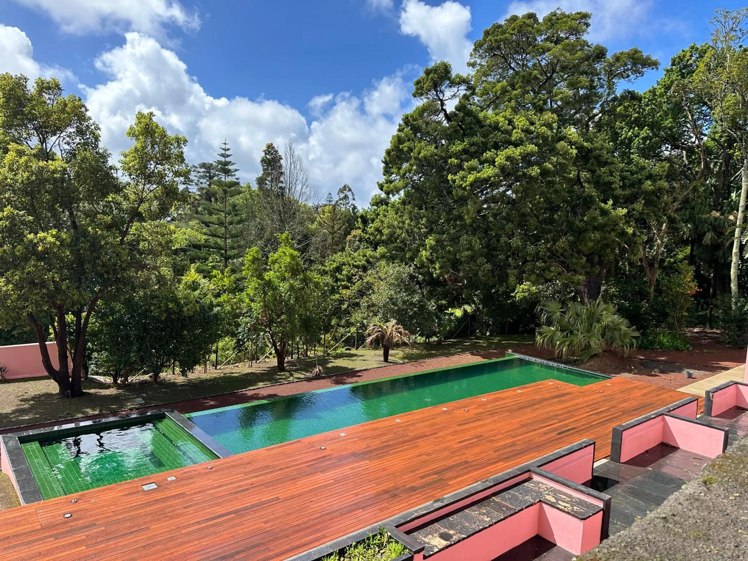 Pool view in Solar dos Cantos Botanic House & Garden