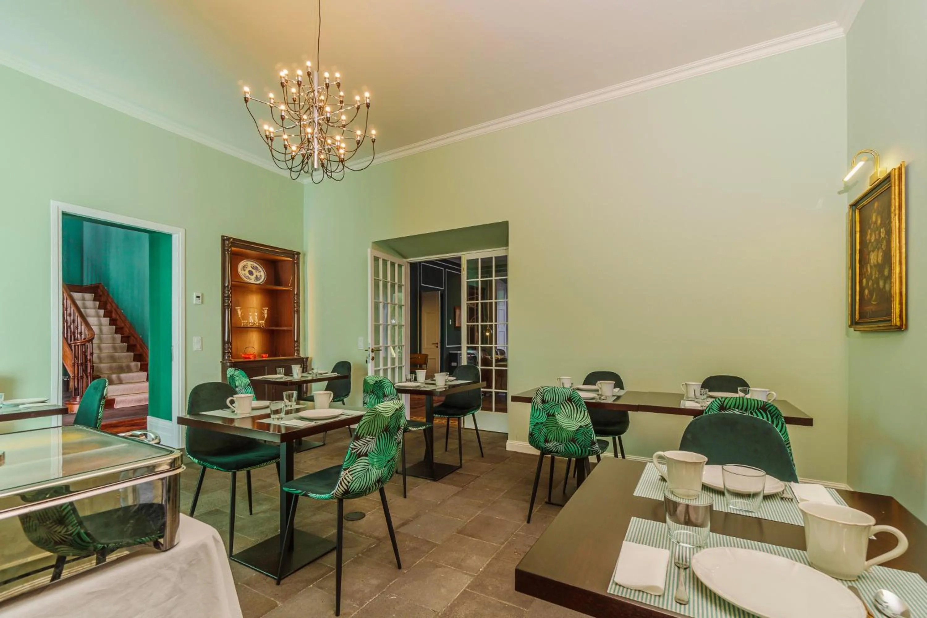 Dining area in Solar dos Cantos Botanic House & Garden