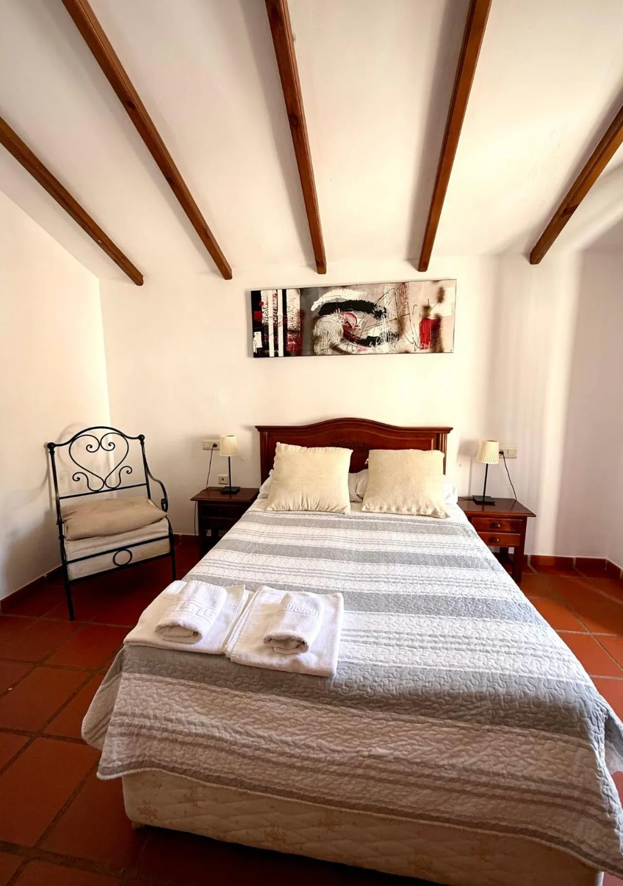 Bed in Hotel Rural Palacete de Mañara