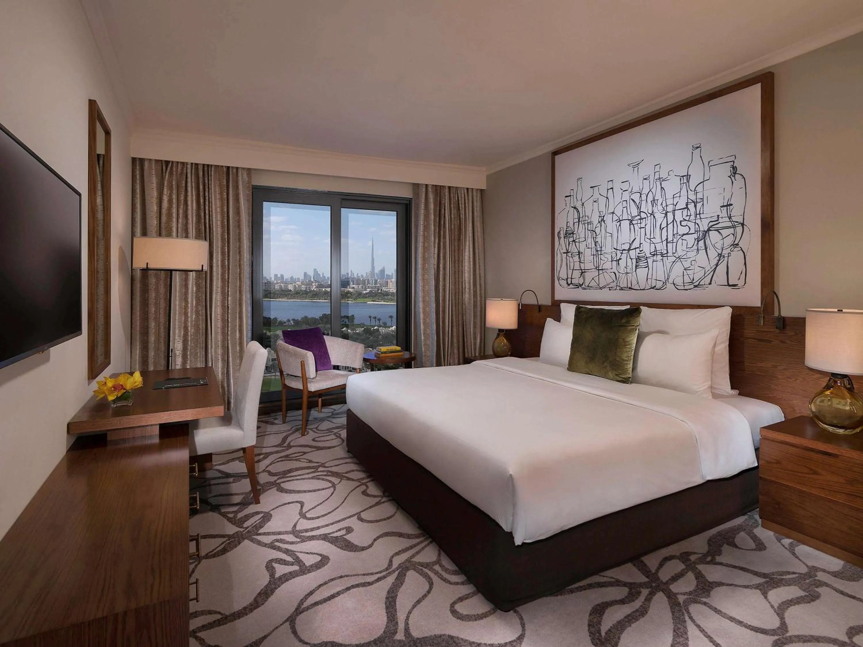 Photo of the whole room, Bed in Pullman Dubai Creek City Centre Residences
