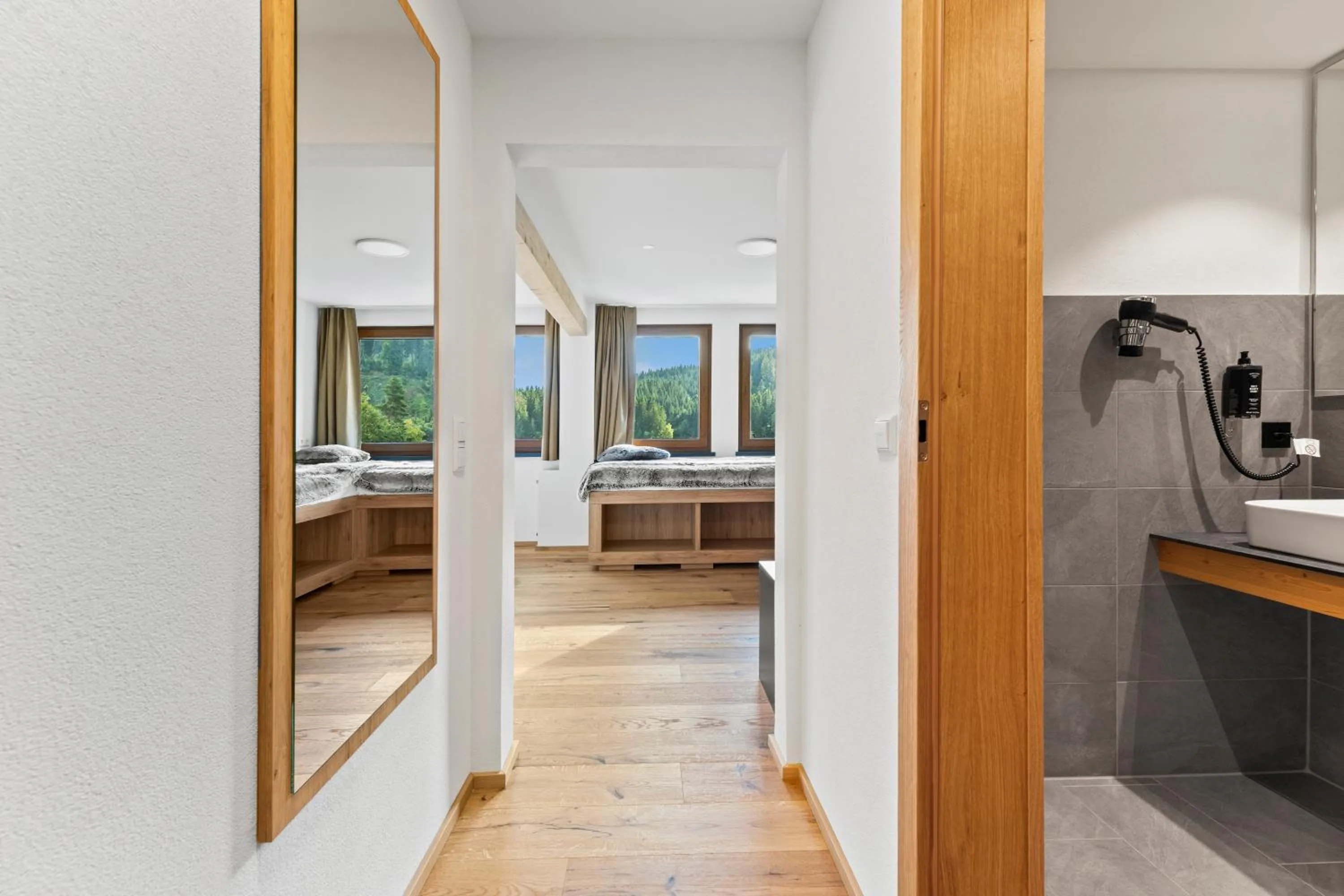 Bathroom, Bed in Köhlerei am See