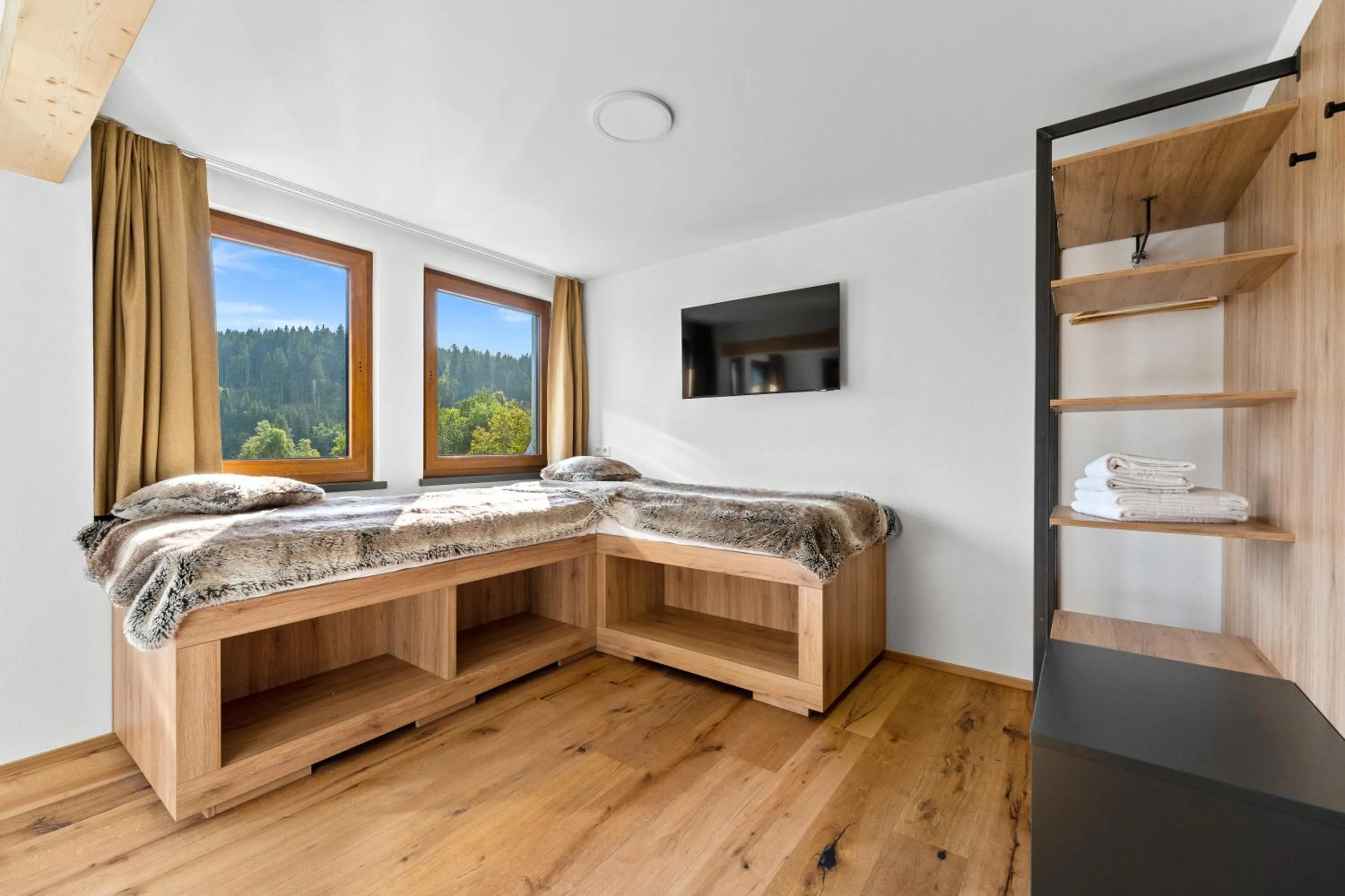 Photo of the whole room, Bed in Köhlerei am See