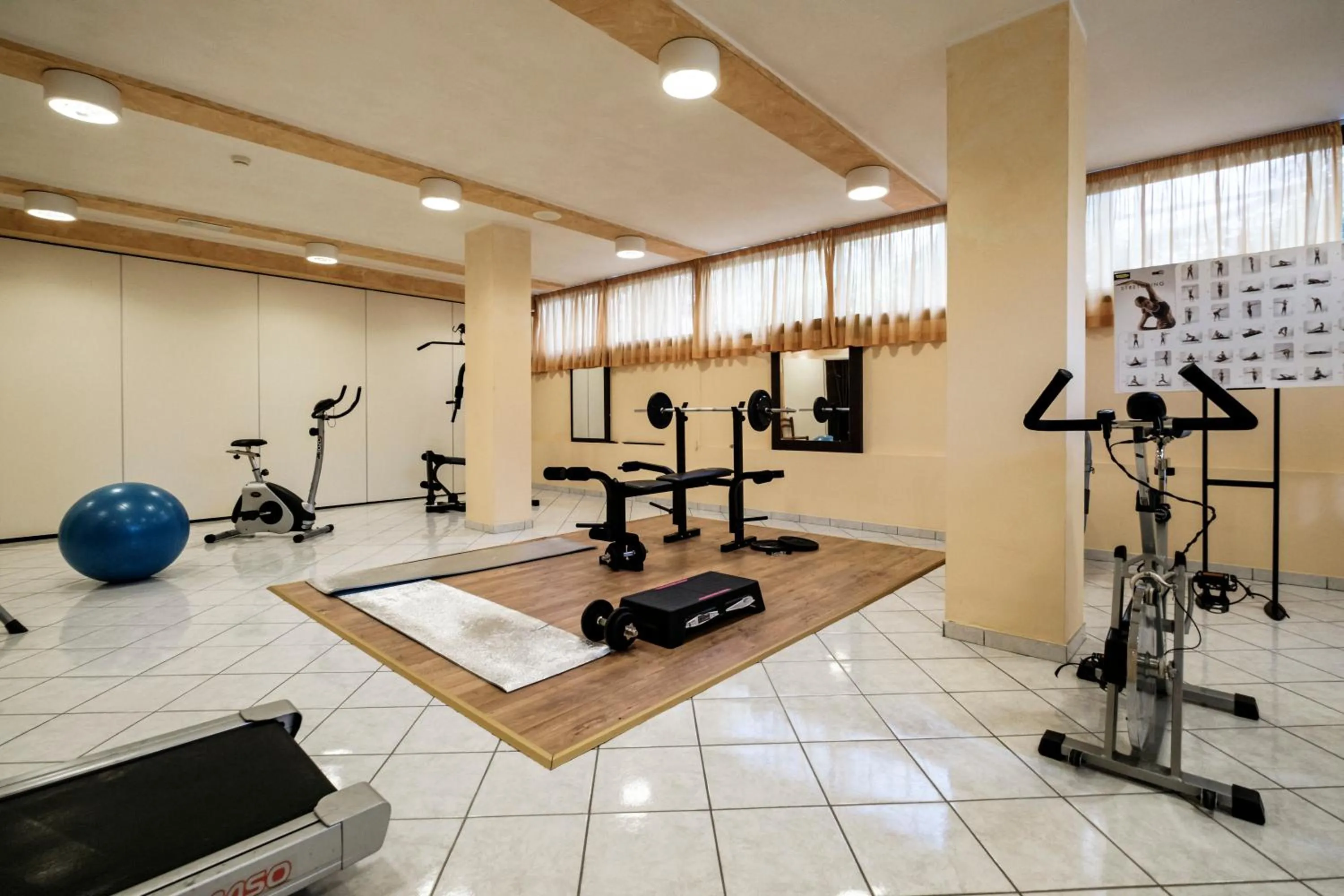 Fitness centre/facilities in Augustus Hotel Riccione