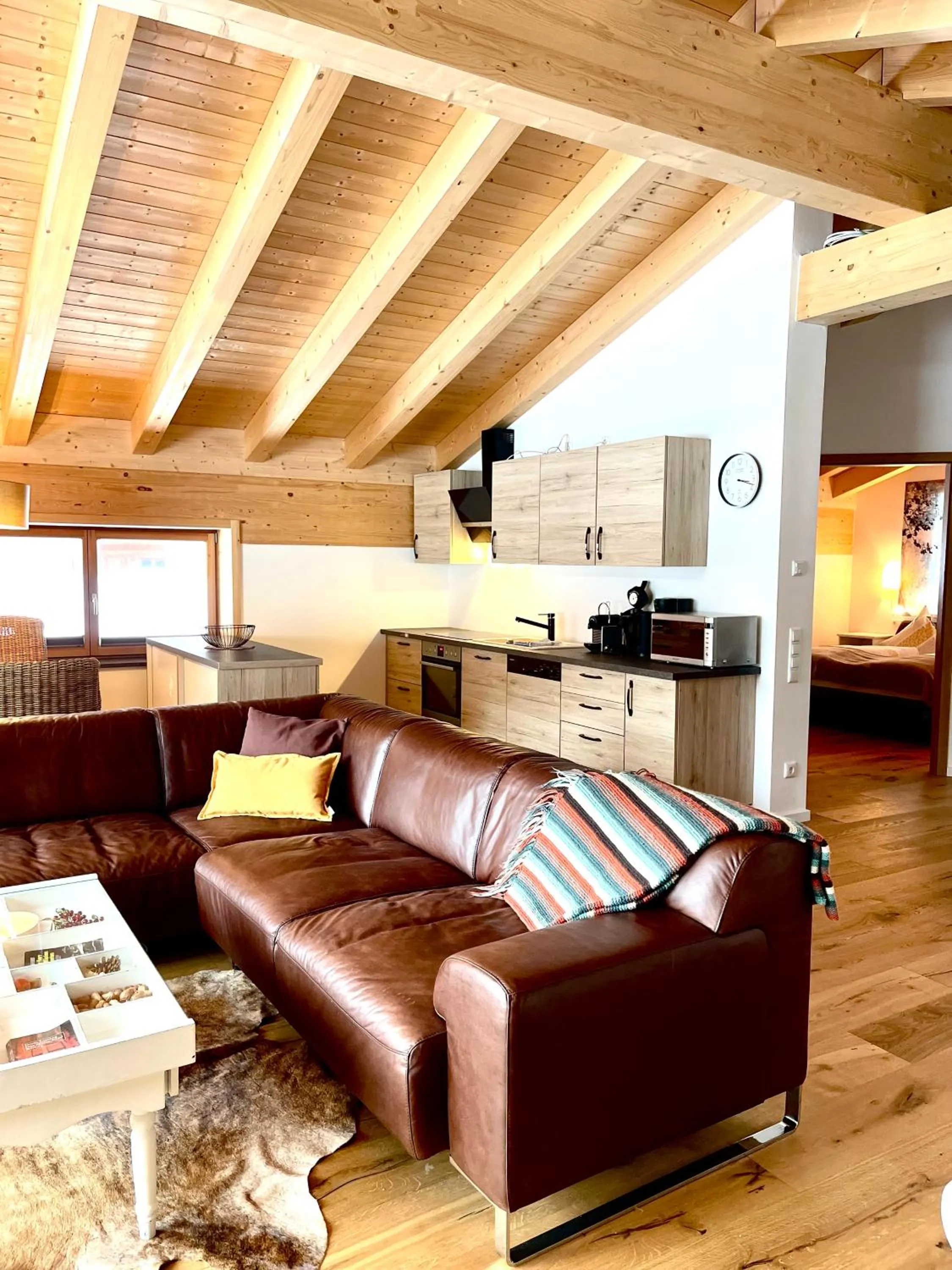 Kitchen or kitchenette in Alpenlodge Charivari - SommerBergBahn unlimited kostenlos