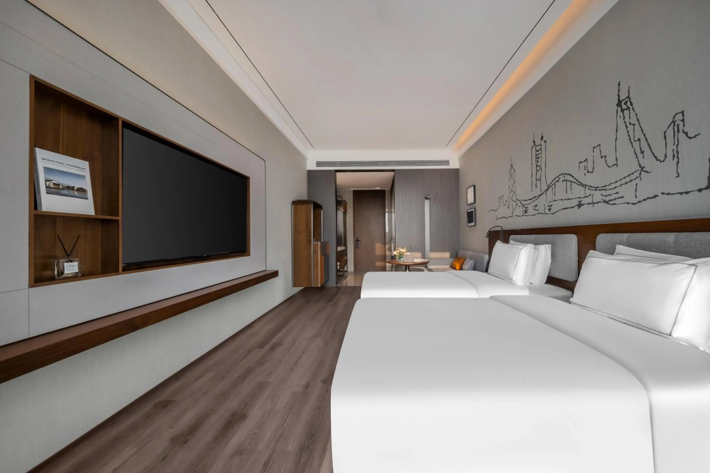 Bed in Shenzhen Shekou Prince Bay Yifei Hotel