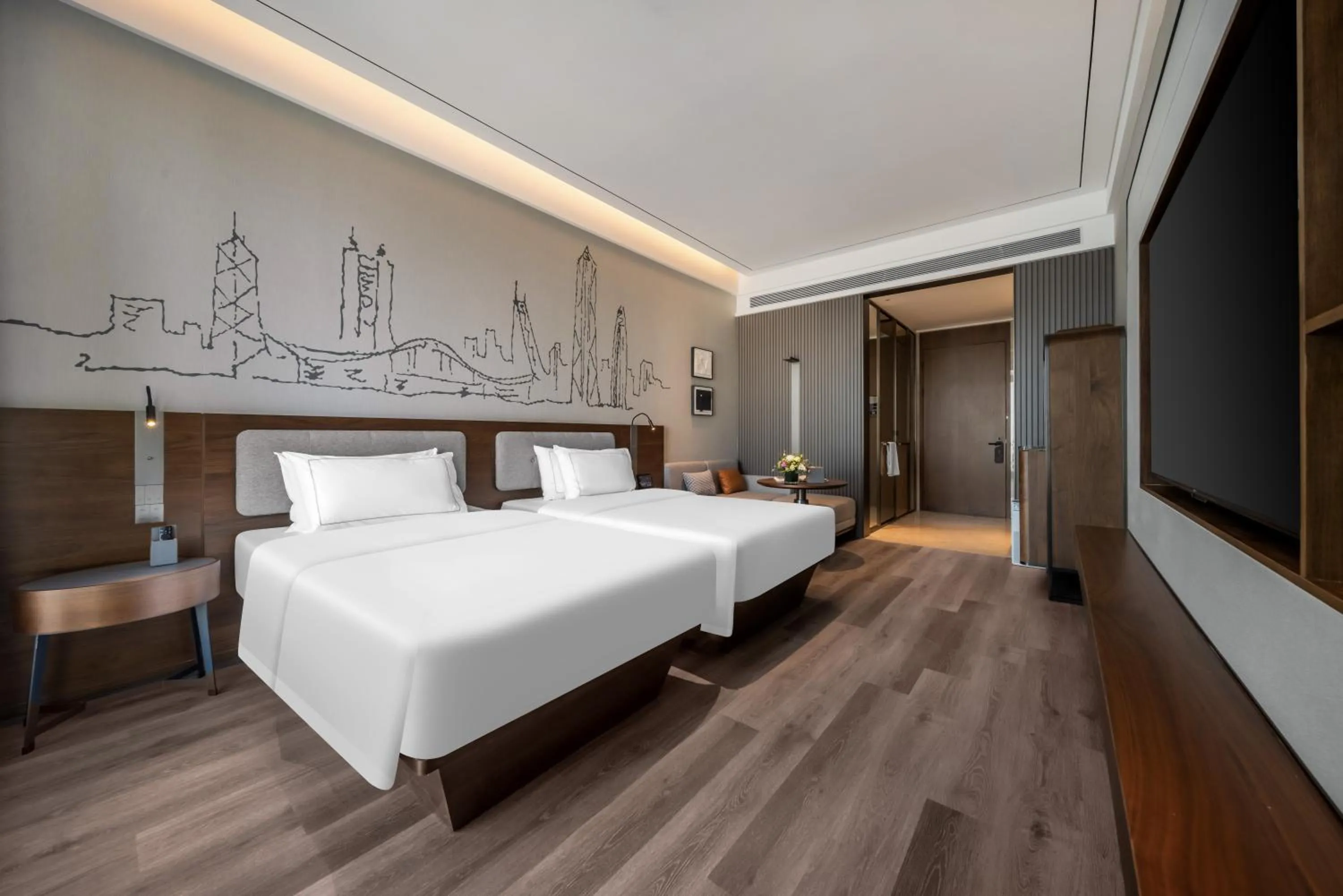 Bed in Shenzhen Shekou Prince Bay Yifei Hotel