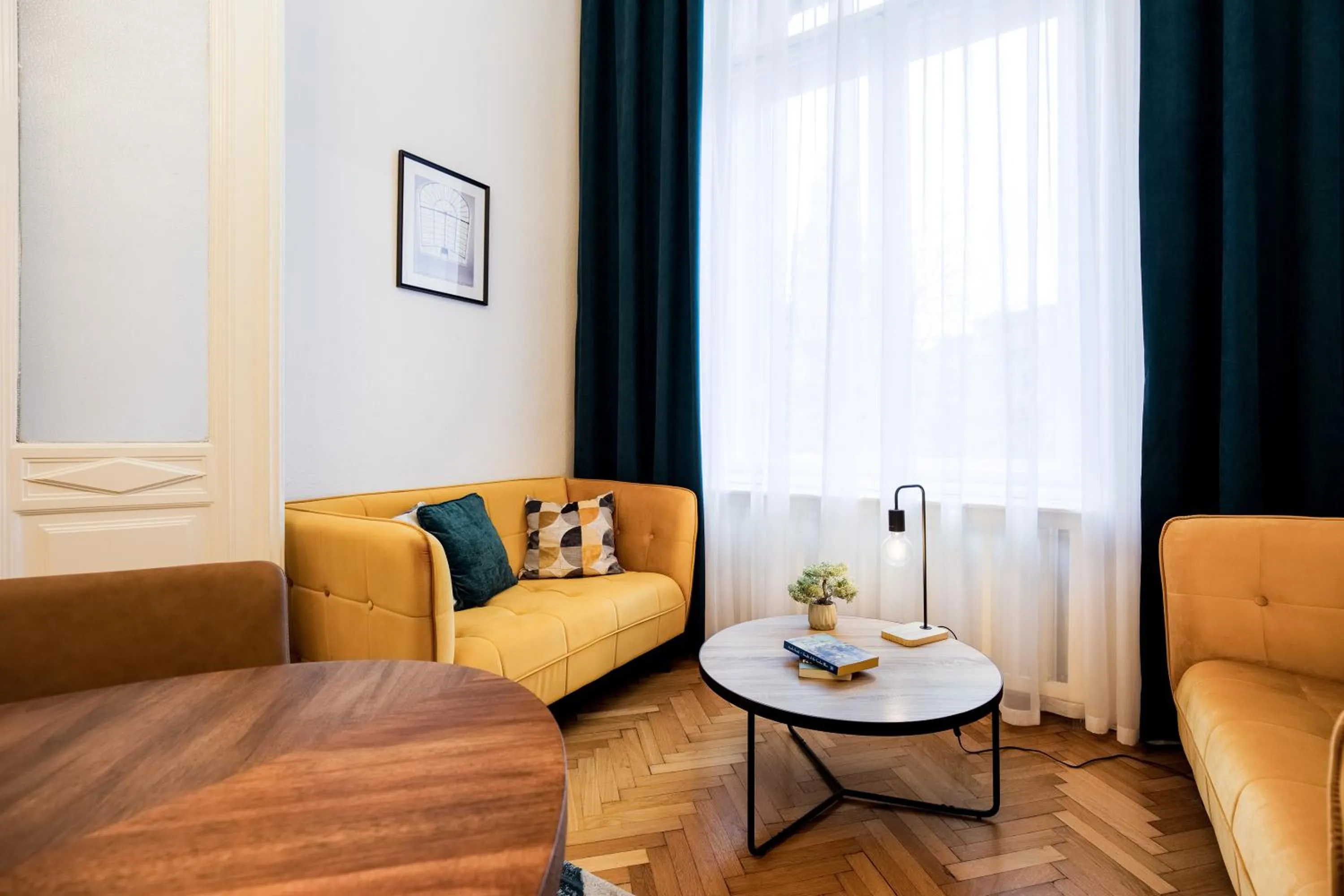 Living room in Maverick Apartments