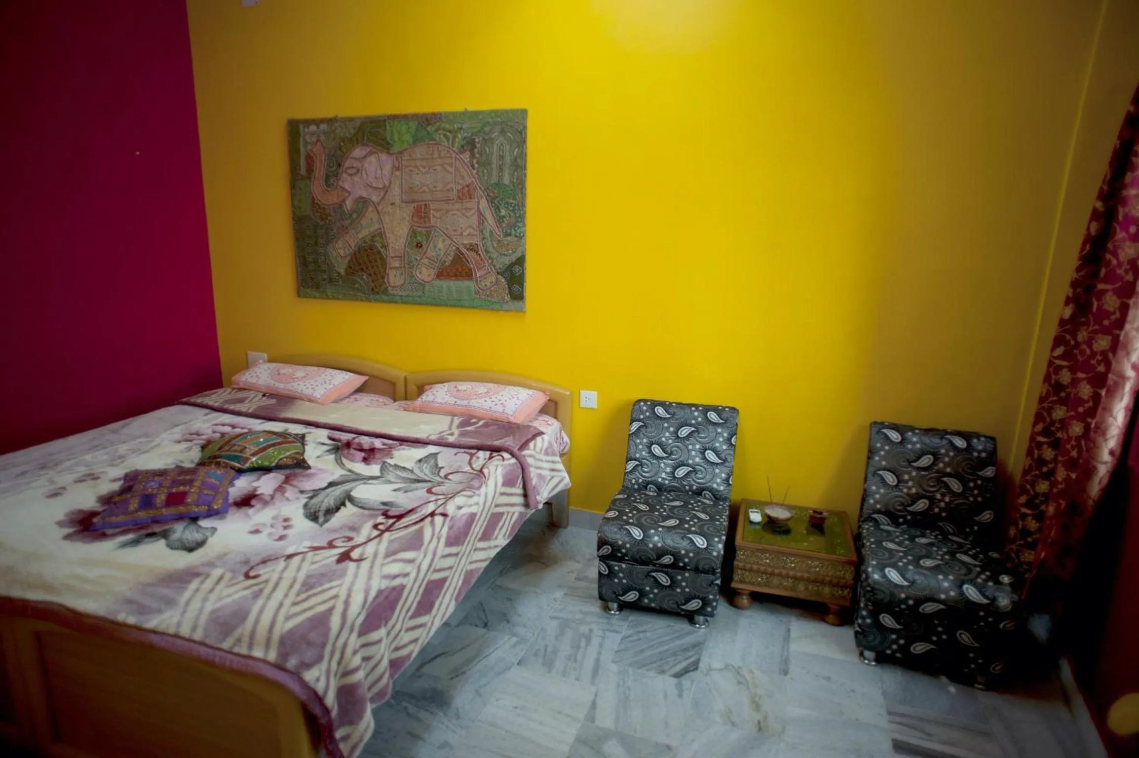 Photo of the whole room, Bed in Ganpati Guest House