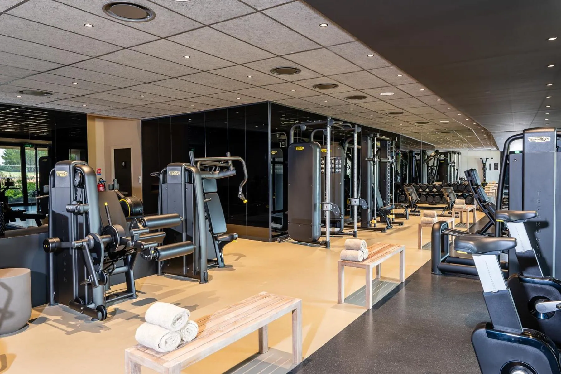 Fitness centre/facilities in Hôtel Horizon Resort Massane & Spa