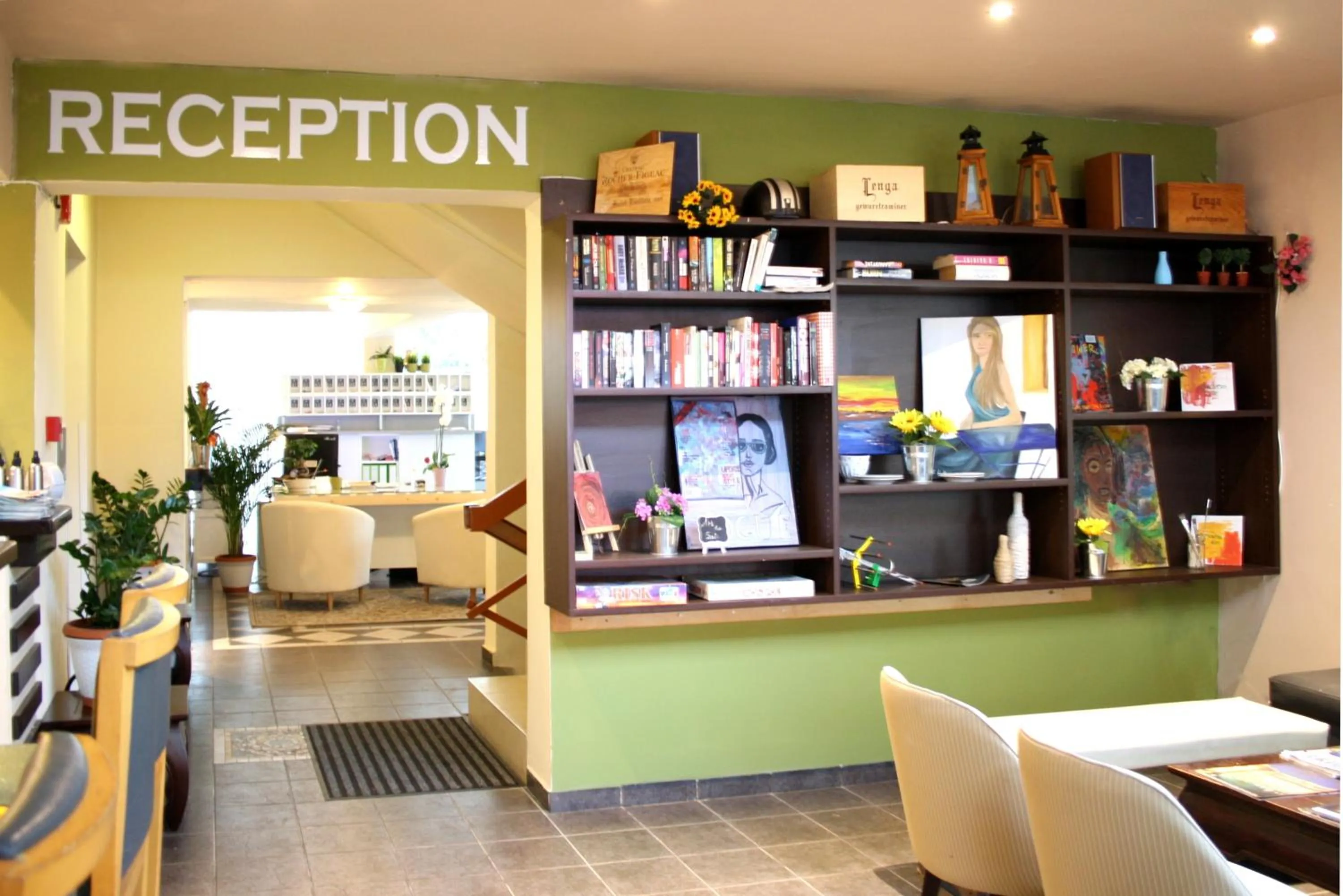 Lobby or reception in Svea Hotel