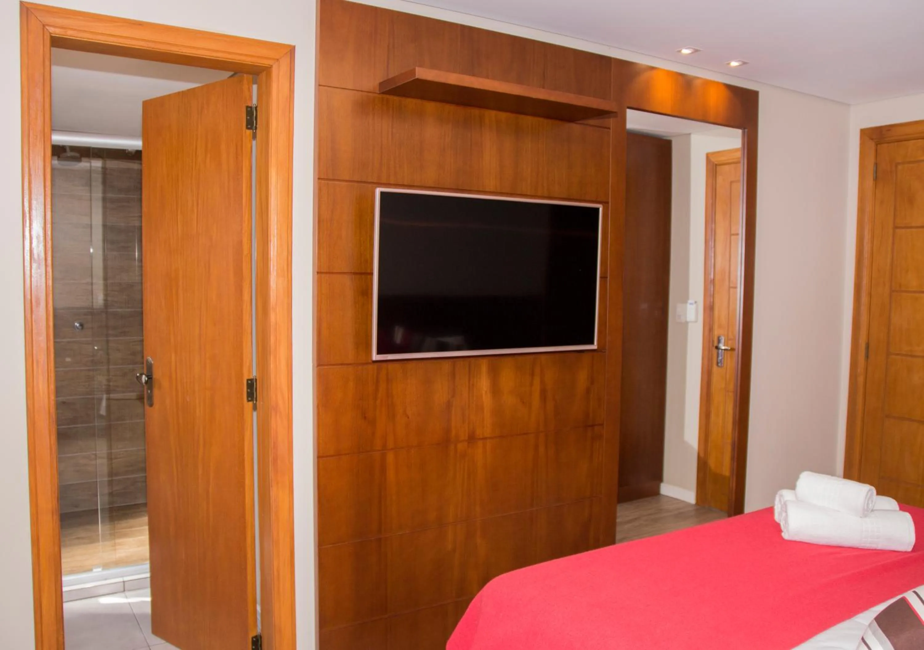 TV and multimedia, Bed in Pousada Caminho dos Plátanos