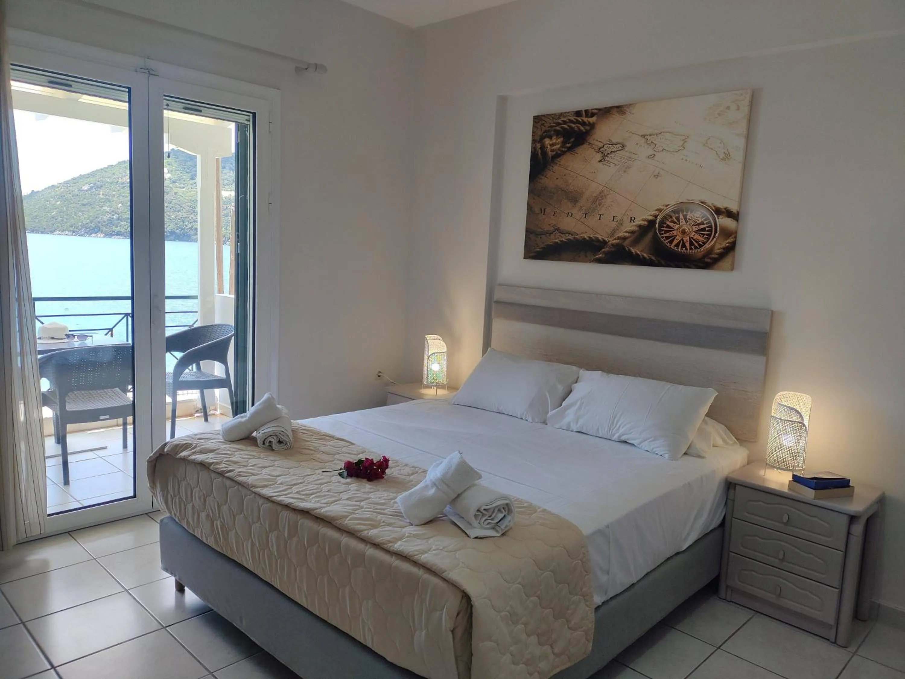 Bed in Captain Nick Aparthotel