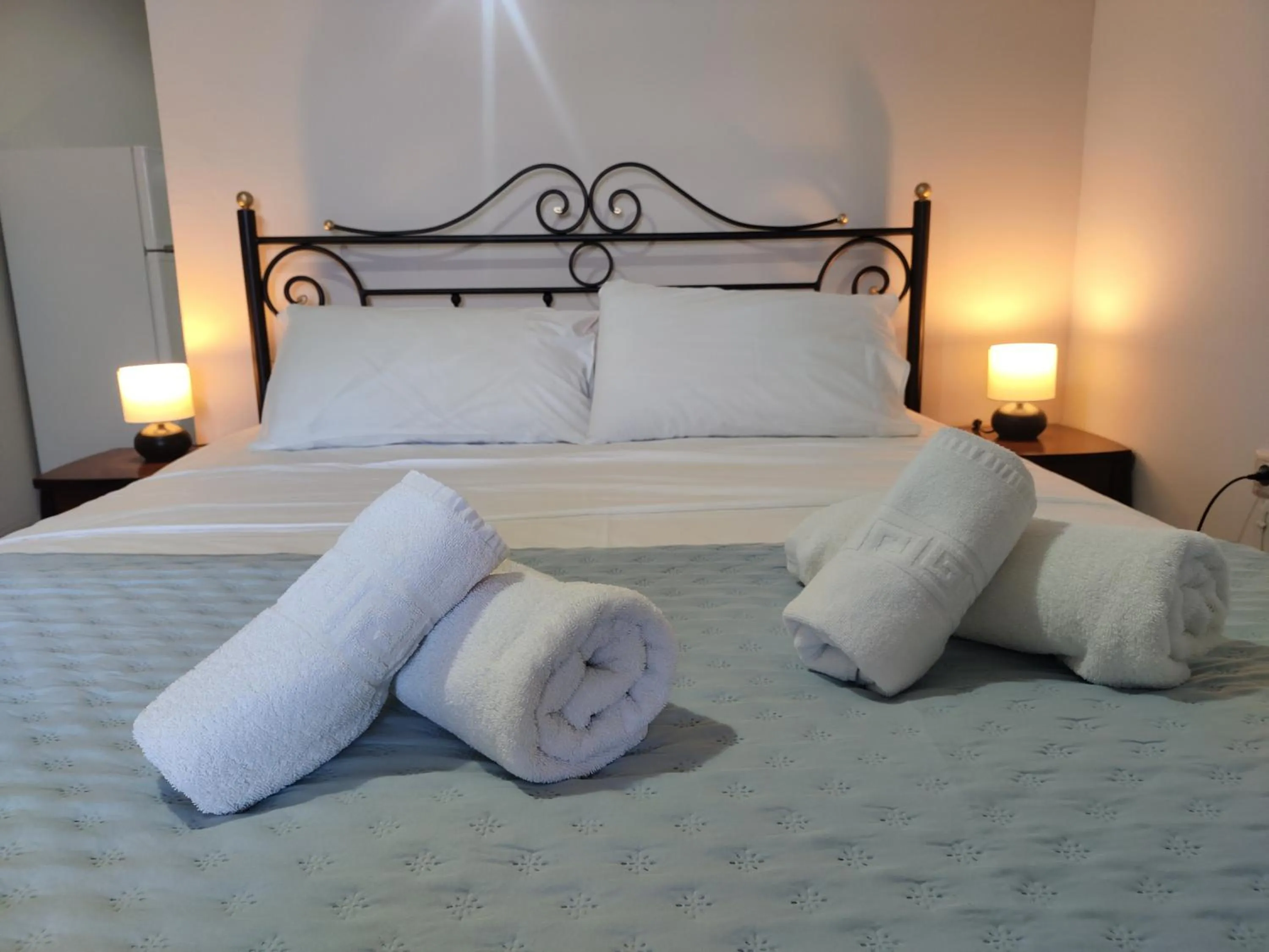 Bed in Captain Nick Aparthotel