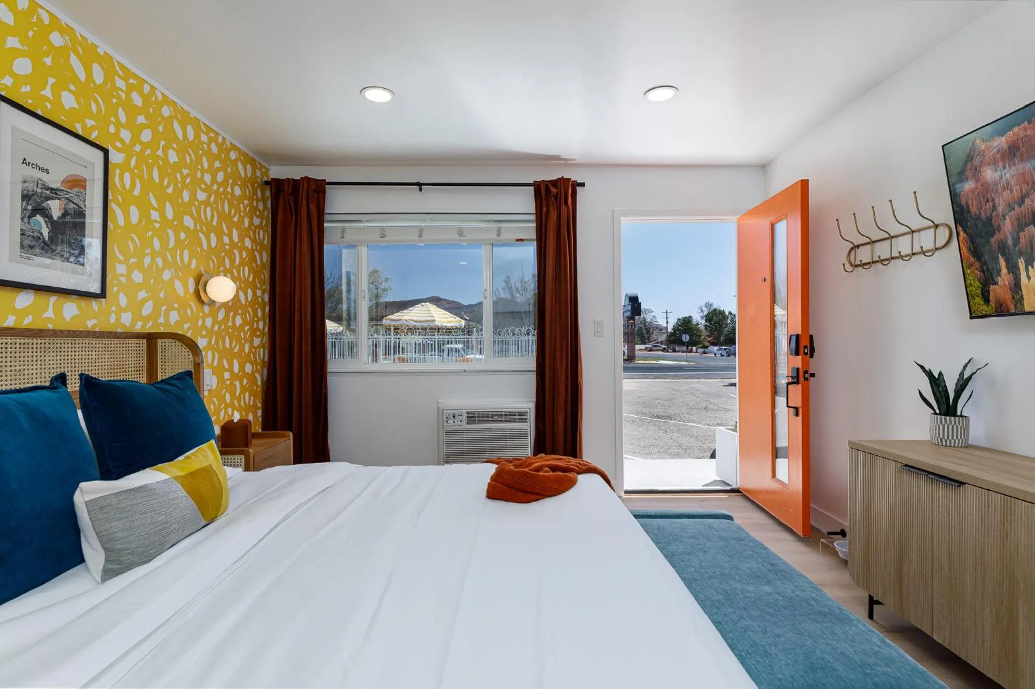 Bed in Quail Park Lodge