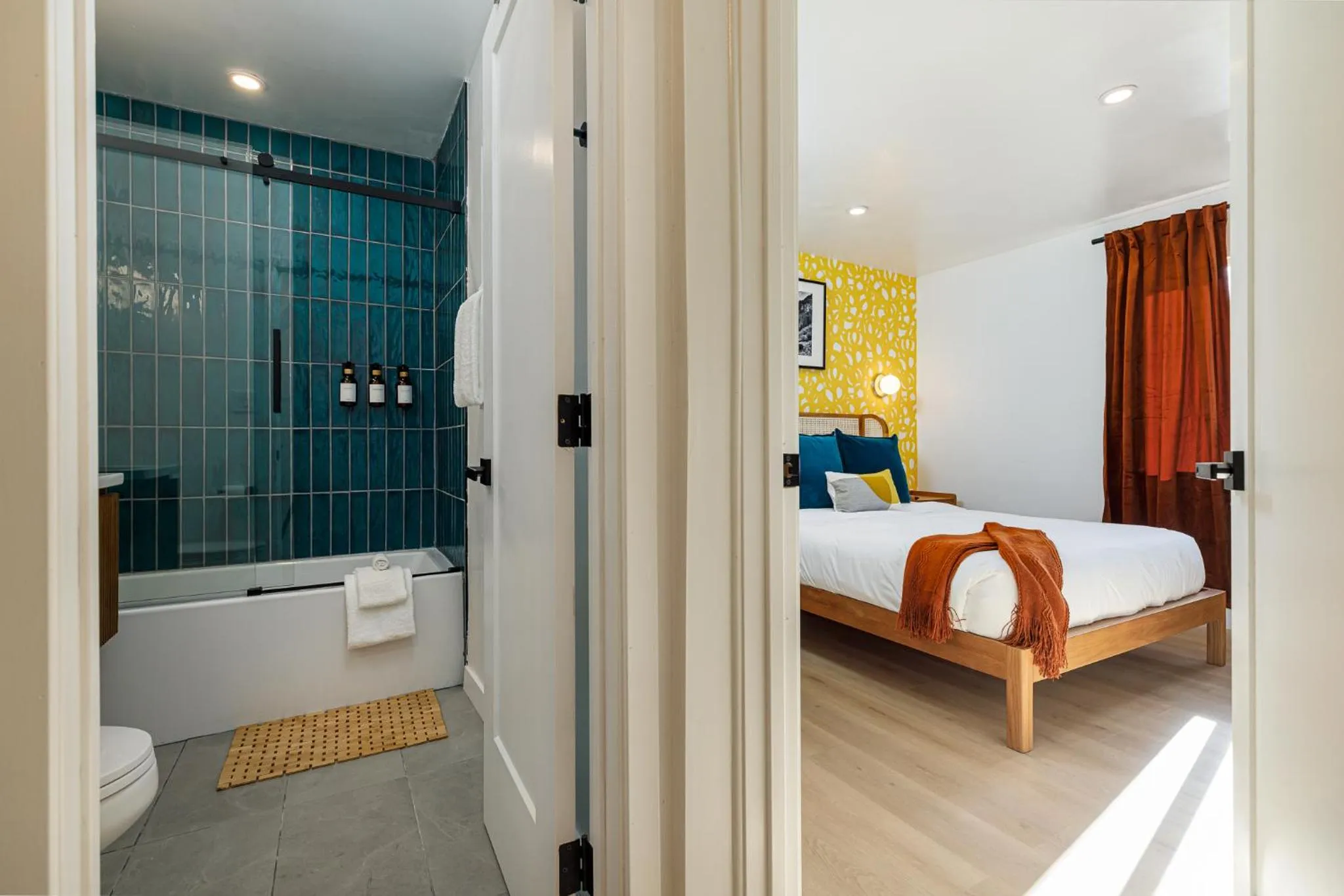 Bathroom, Bed in Quail Park Lodge