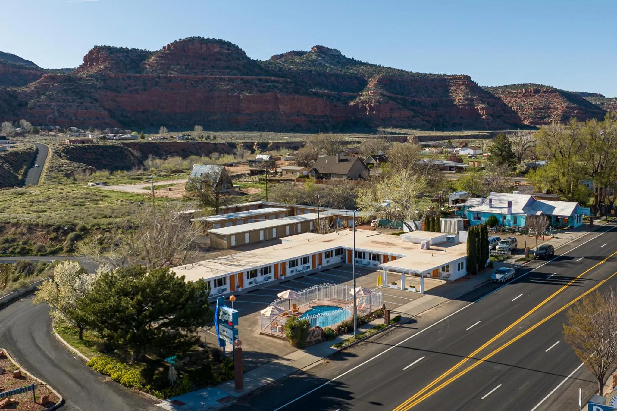 Mountain view in Quail Park Lodge