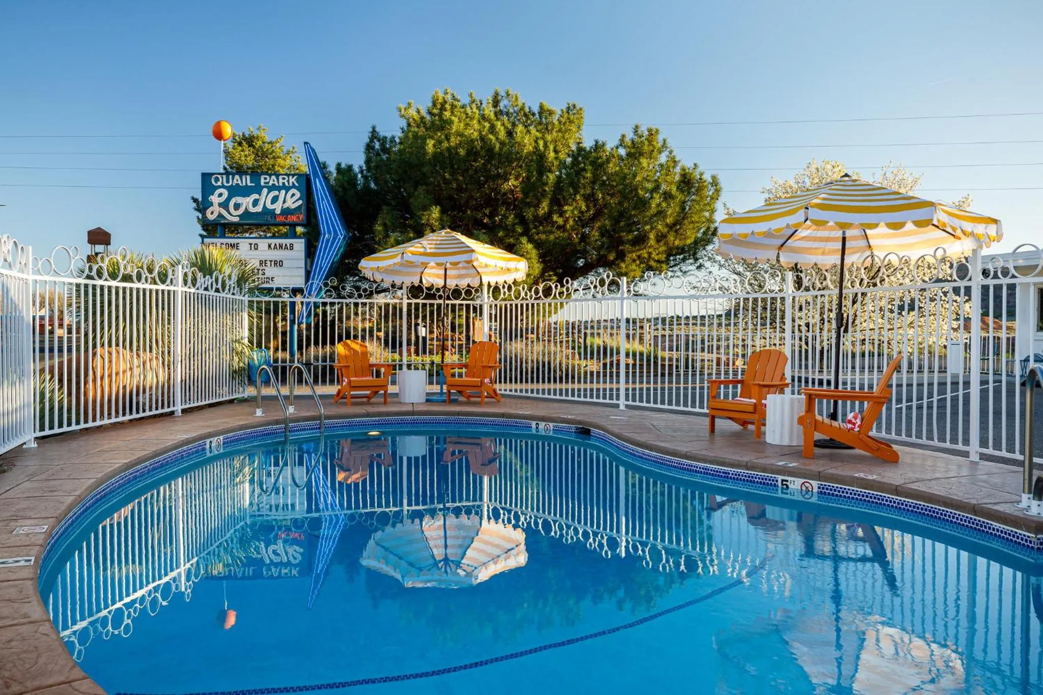 Patio in Quail Park Lodge