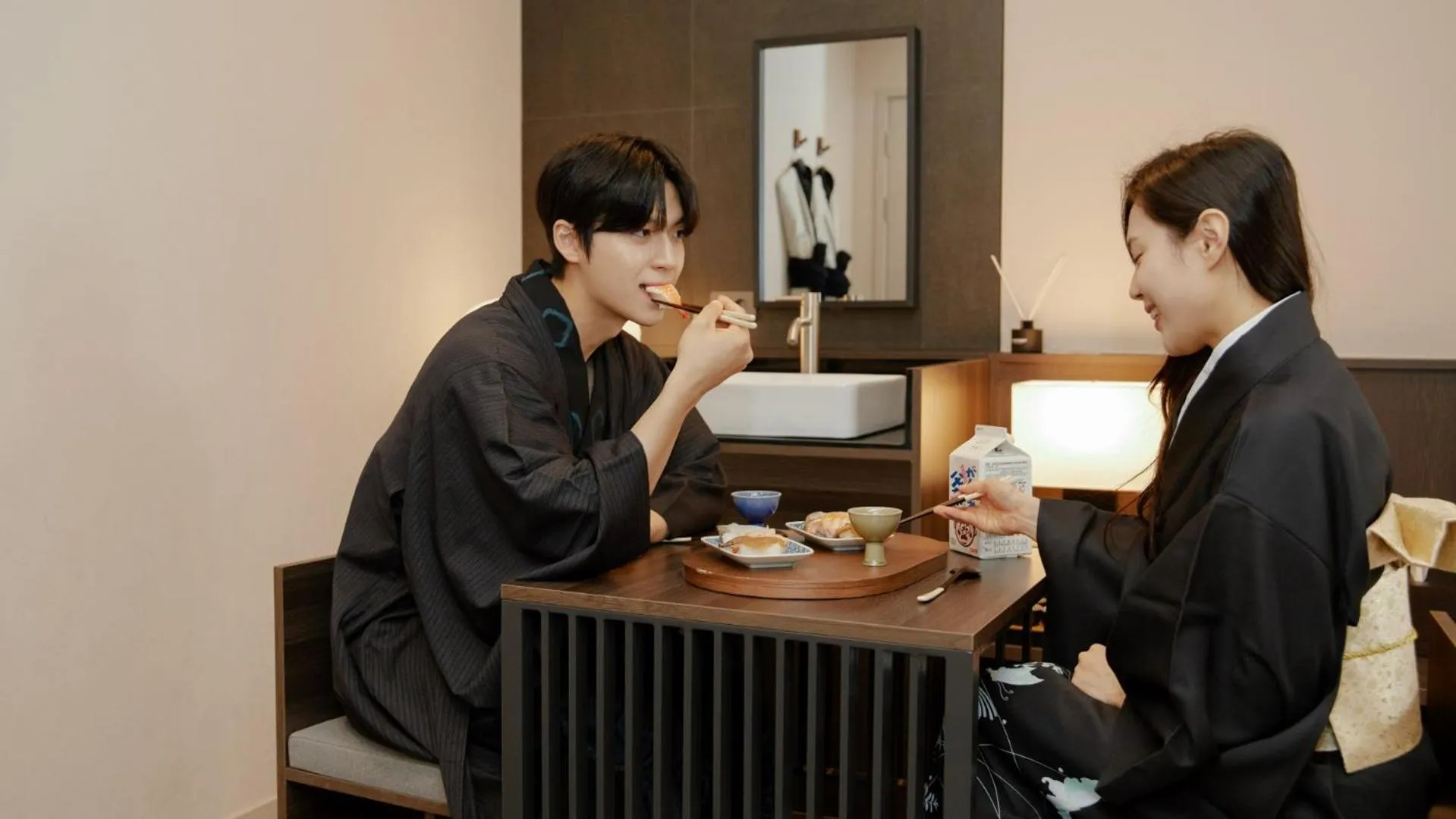 Seating area in Aank Ryokan Hotel Paju