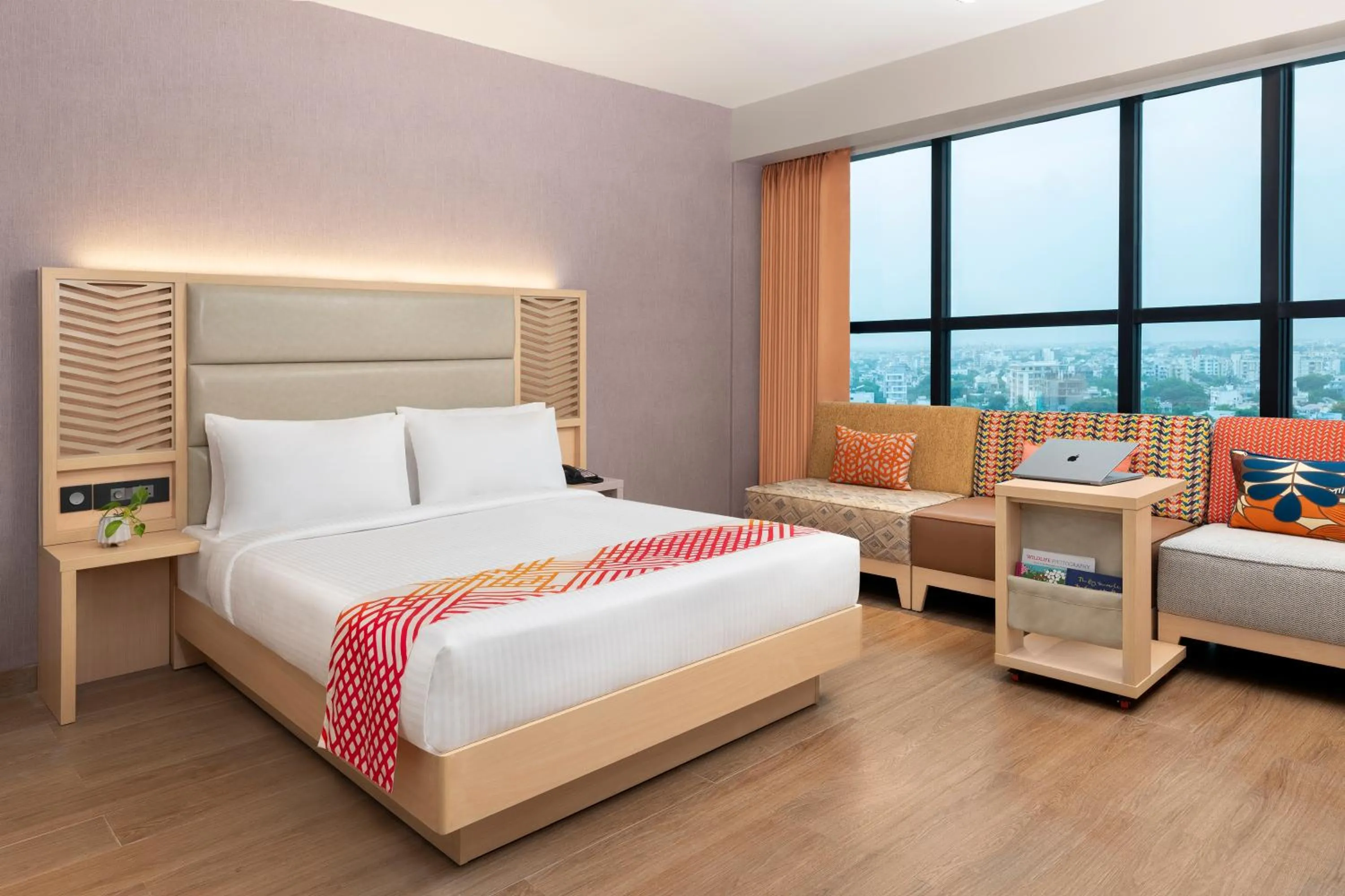 View (from property/room), Bed in Ginger Nagpur Airport Road