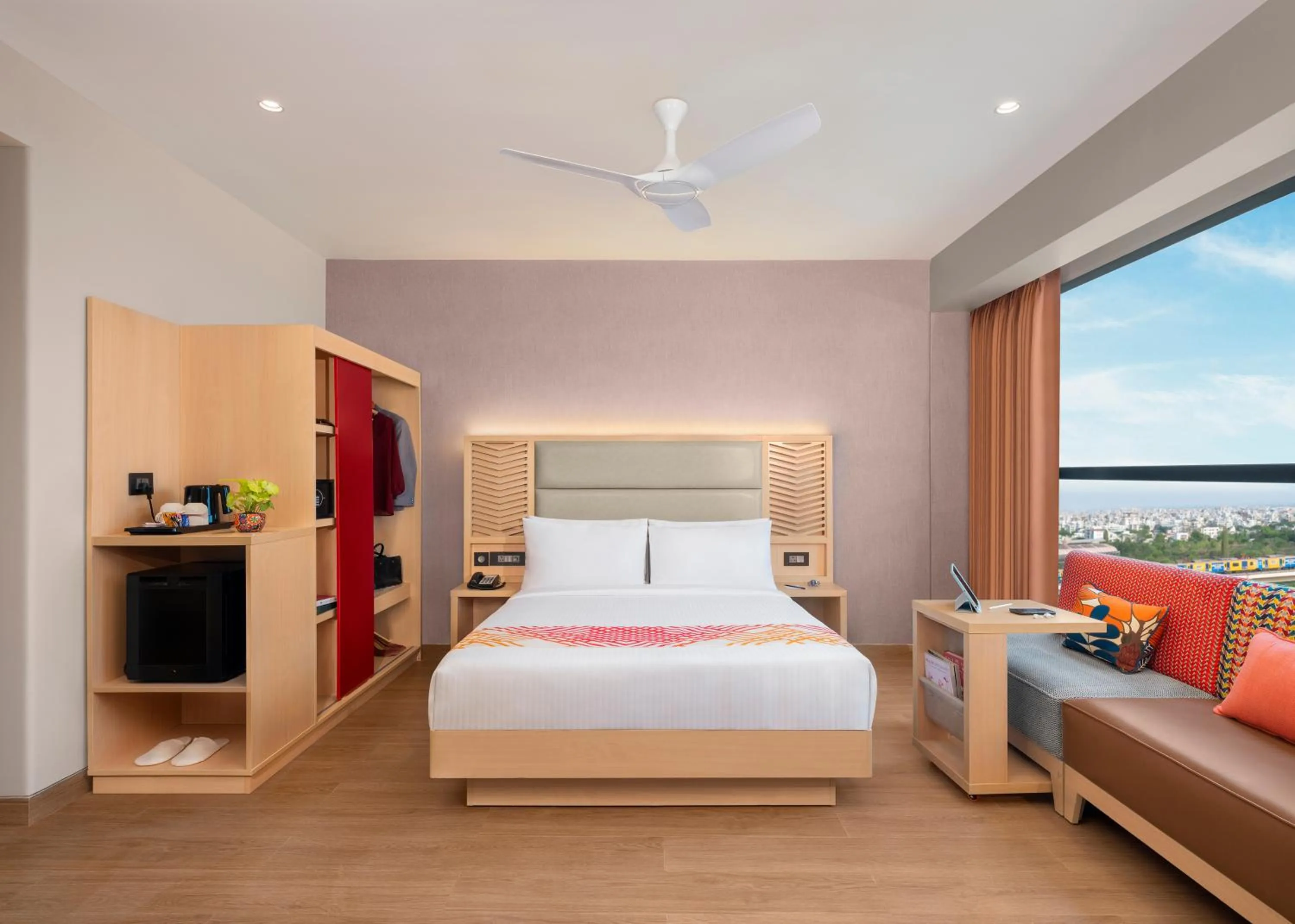 View (from property/room), Bed in Ginger Nagpur Airport Road