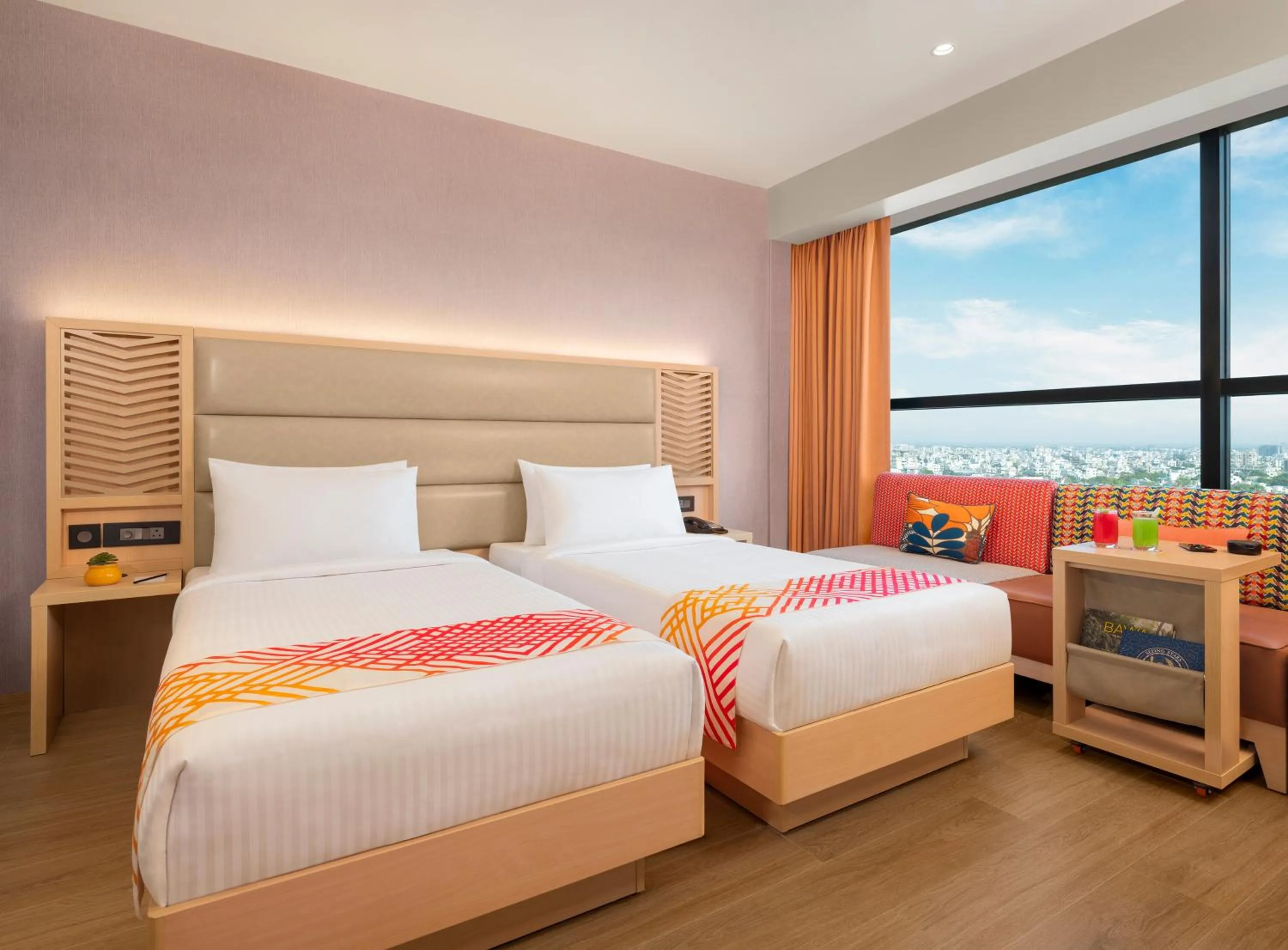 View (from property/room), Bed in Ginger Nagpur Airport Road