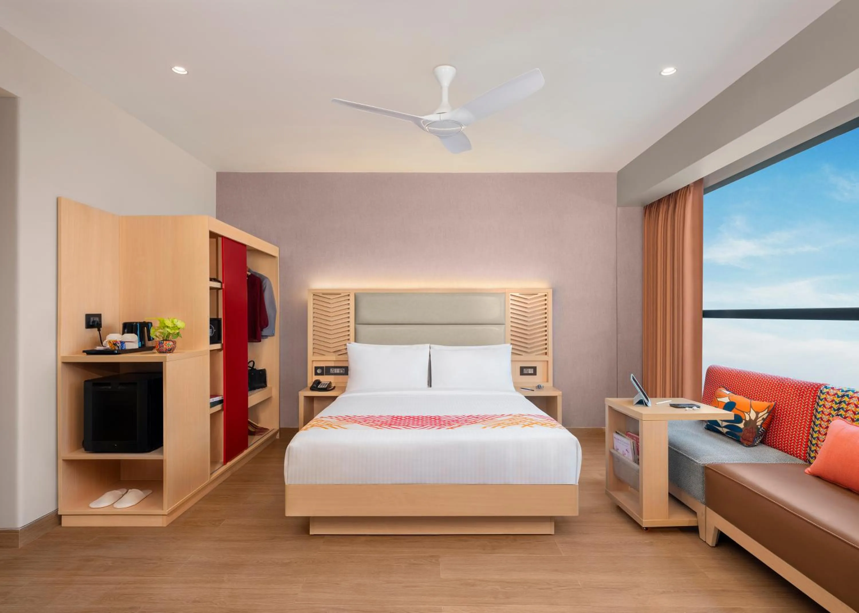 View (from property/room), Bed in Ginger Nagpur Airport Road