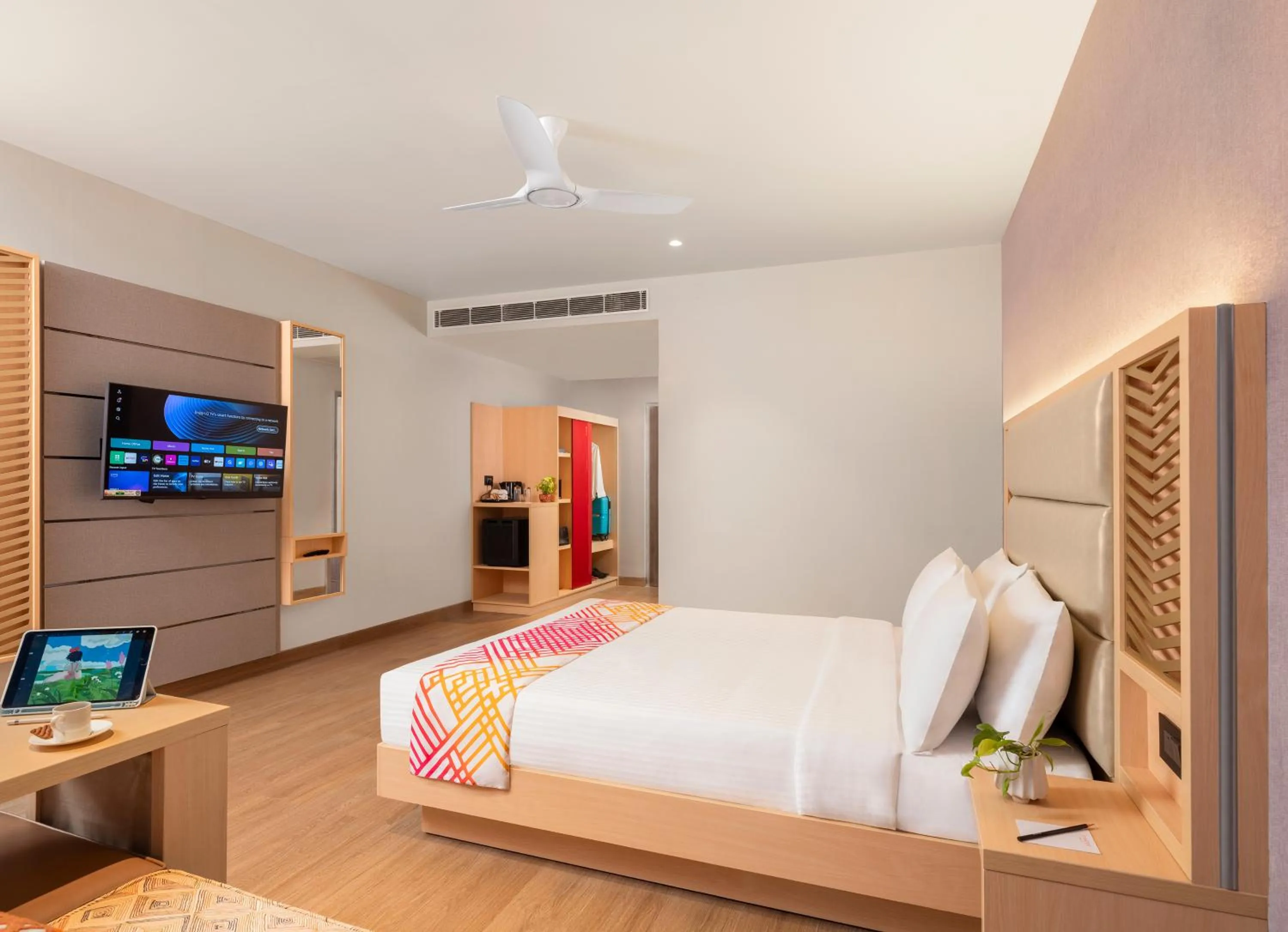 View (from property/room), Bed in Ginger Nagpur Airport Road