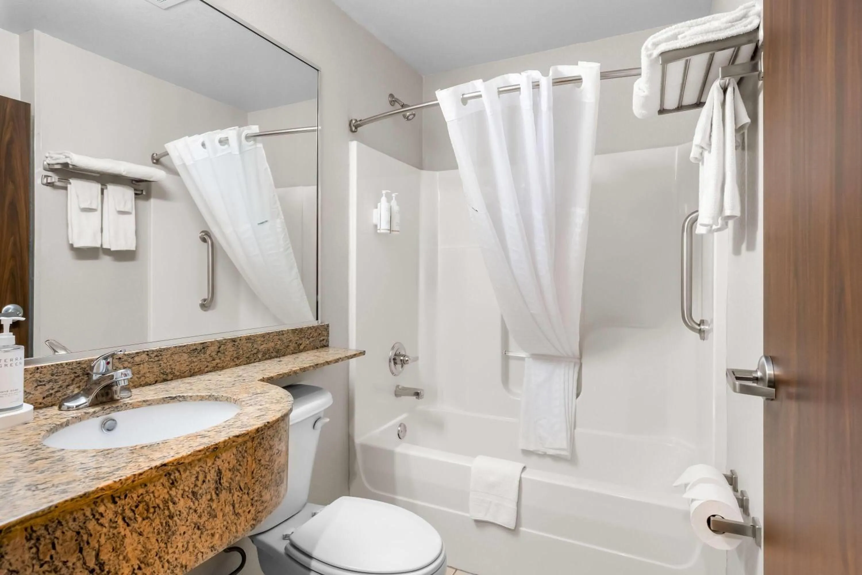 Bathroom in Microtel Inn & Suites By Wyndham Conway