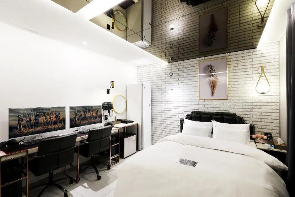 Bed in Hotel In Modern