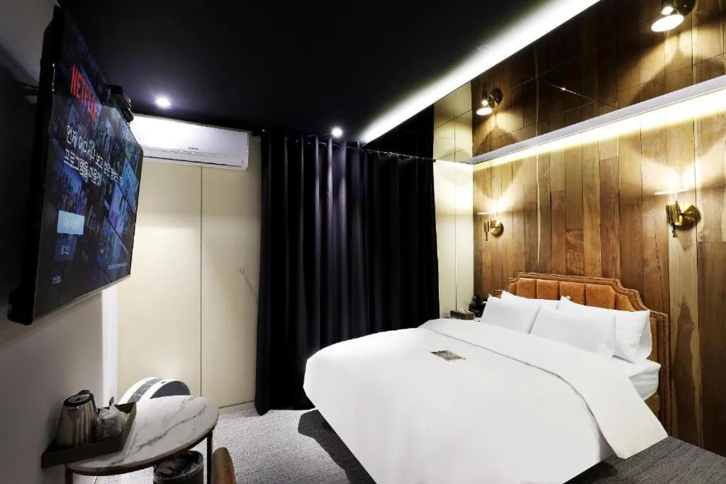 Bed in Hotel In Modern