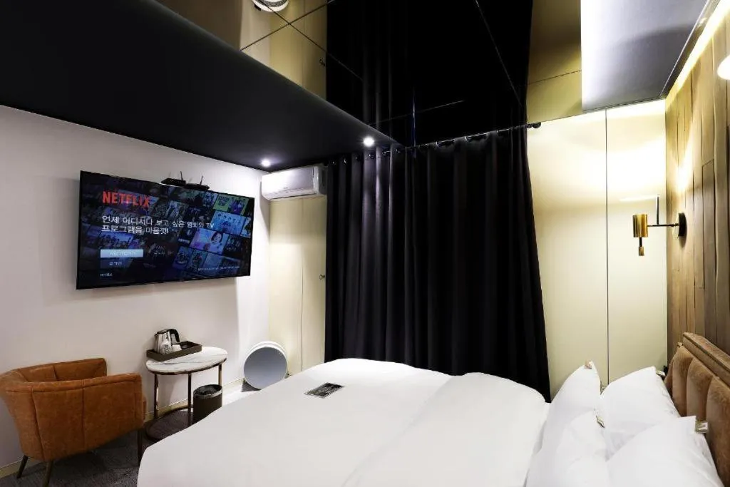 Bed in Hotel In Modern