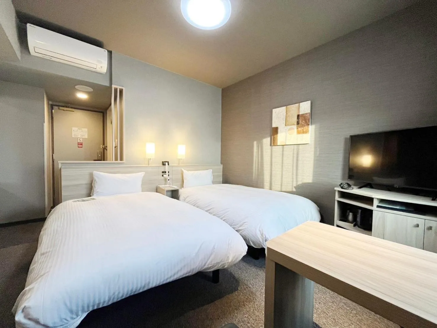 Photo of the whole room, Bed in Hotel Route Inn Rifu