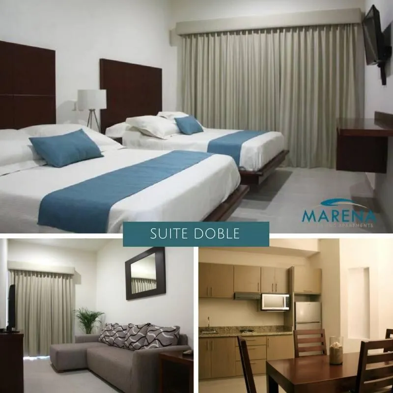 Bed in MARENA Suites & Apartments