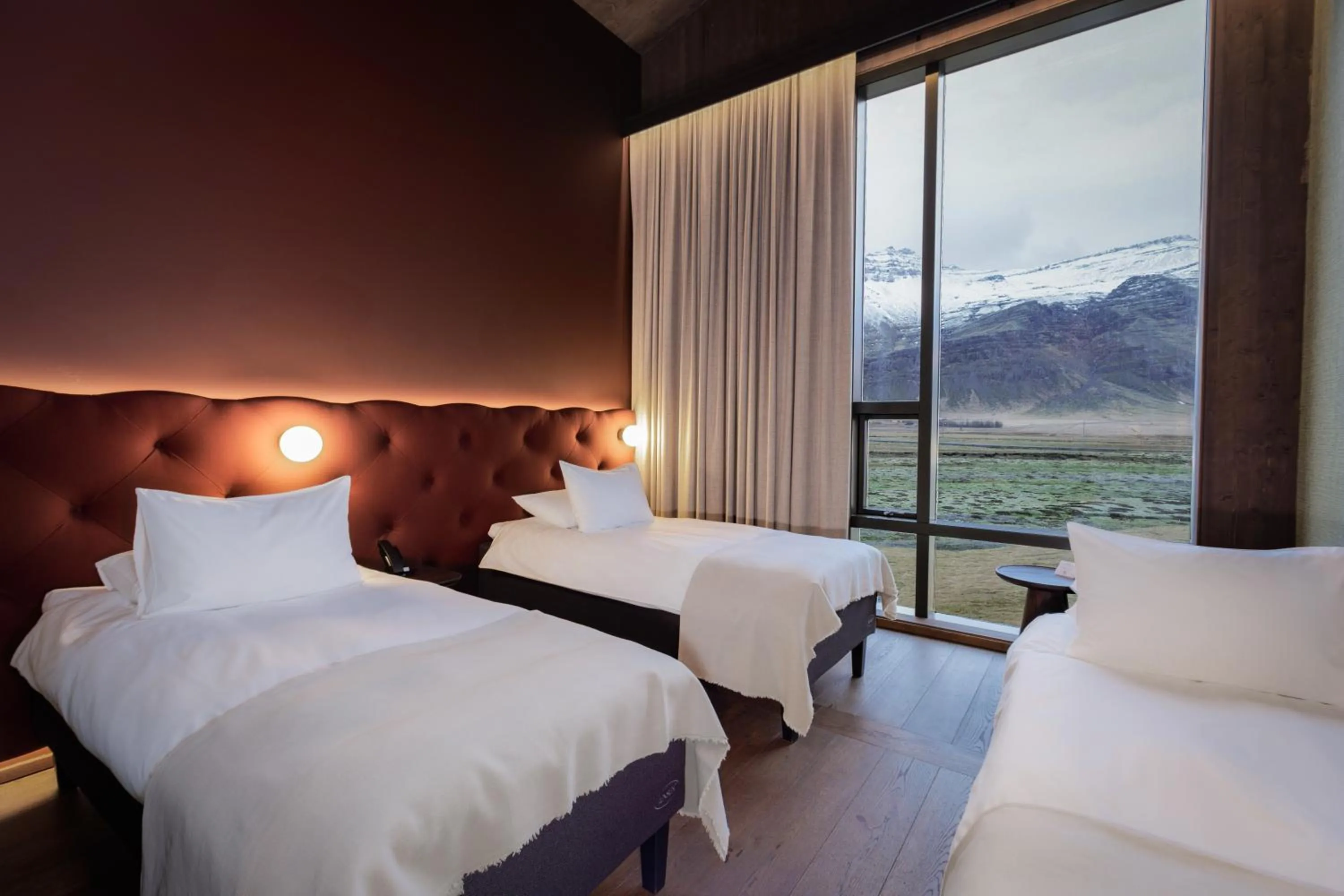 Bed in Hótel Jökulsárlón - Glacier Lagoon Hotel