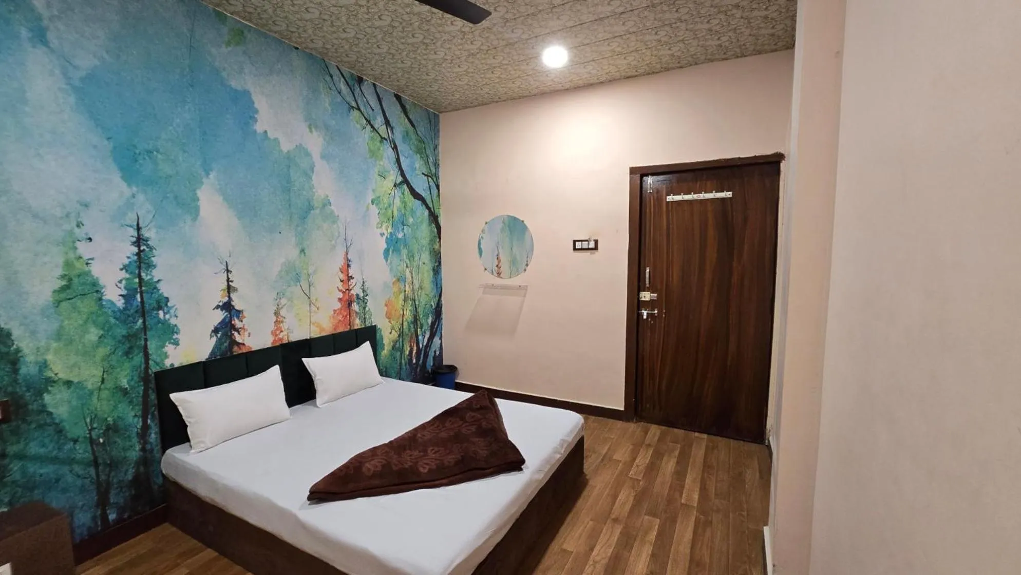 Bed in HOTEL MAHESHWARI GREEN's