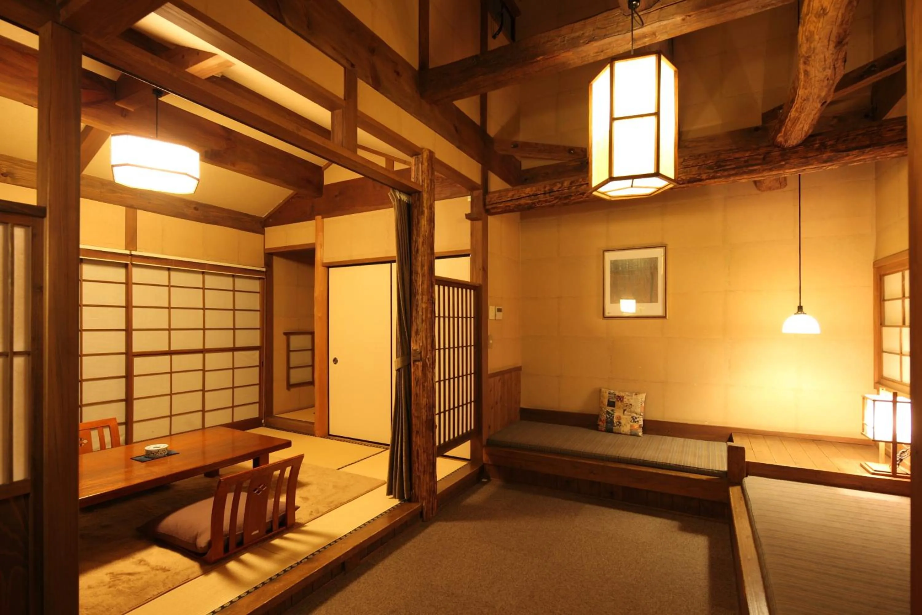 Photo of the whole room, Bed in Kurokawa Onsen Oyado Noshiyu