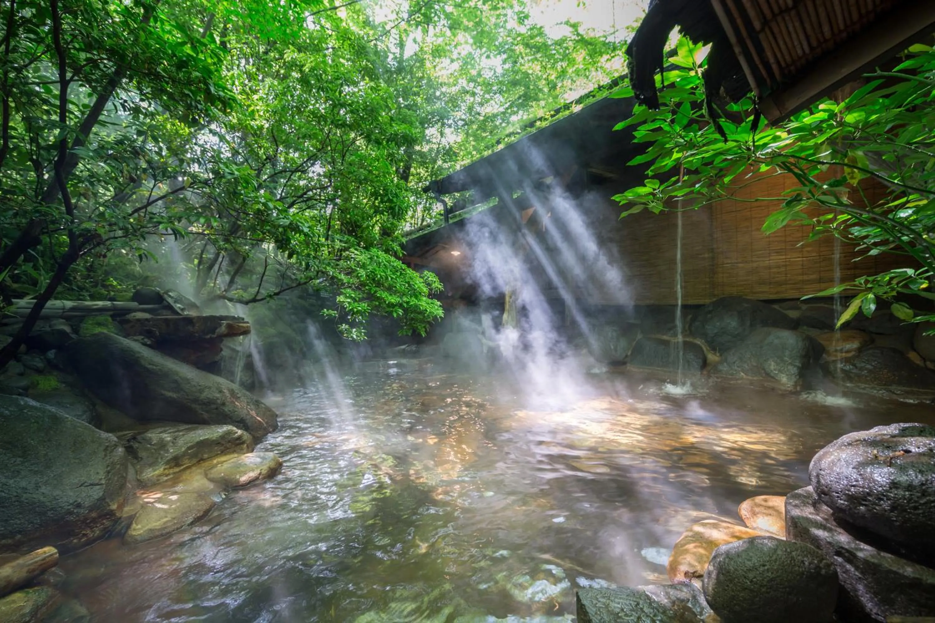 Public Bath in Kurokawa Onsen Oyado Noshiyu